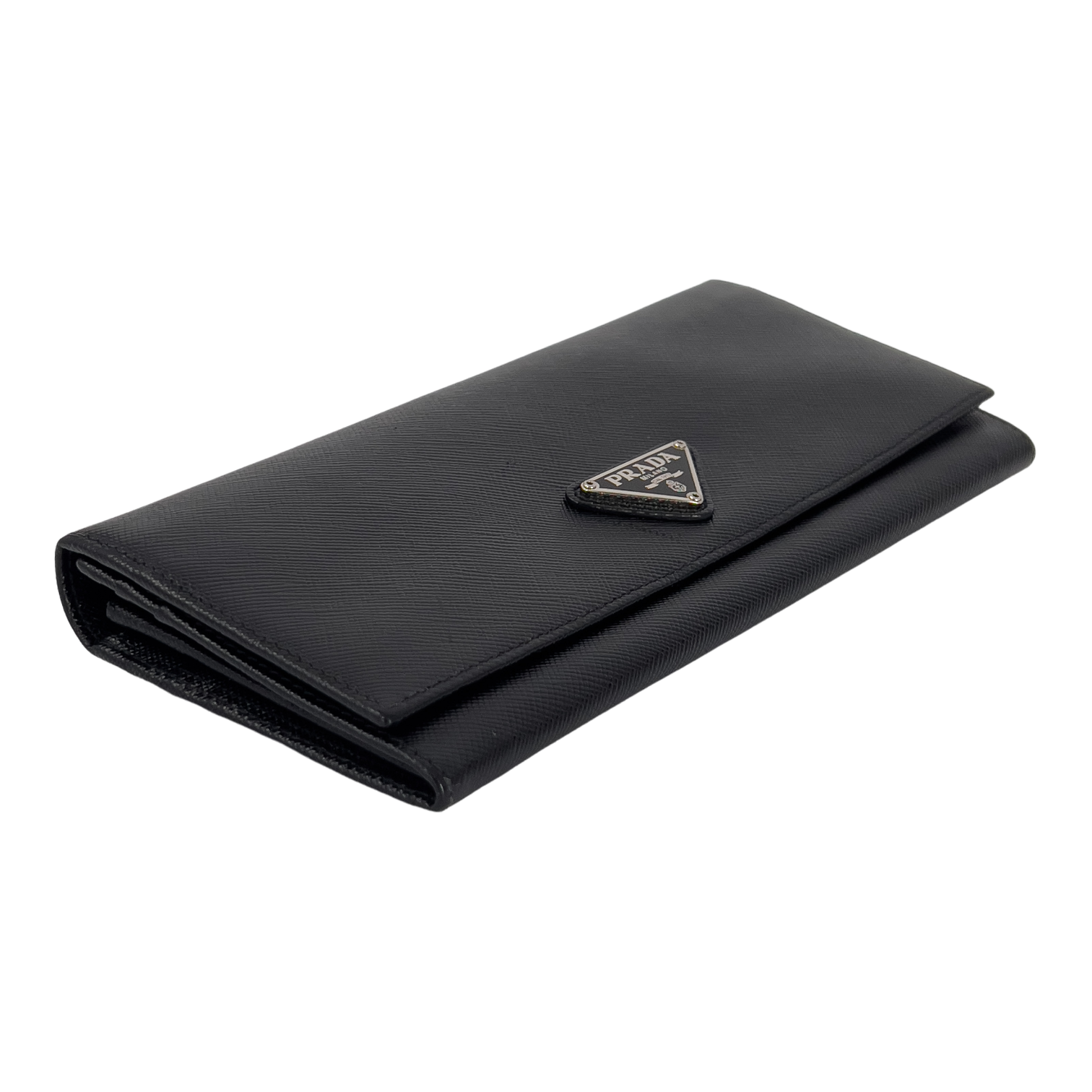Black Saffiano Leather - Classic logo
