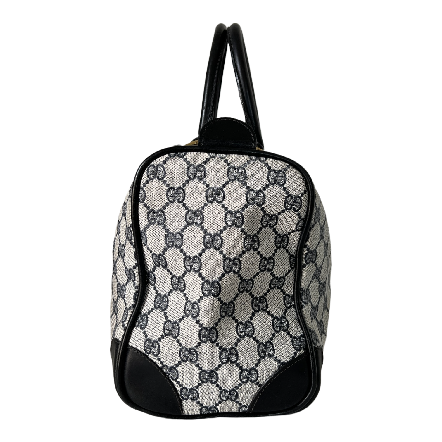 GG Web Supreme Canvas Boston Bag
