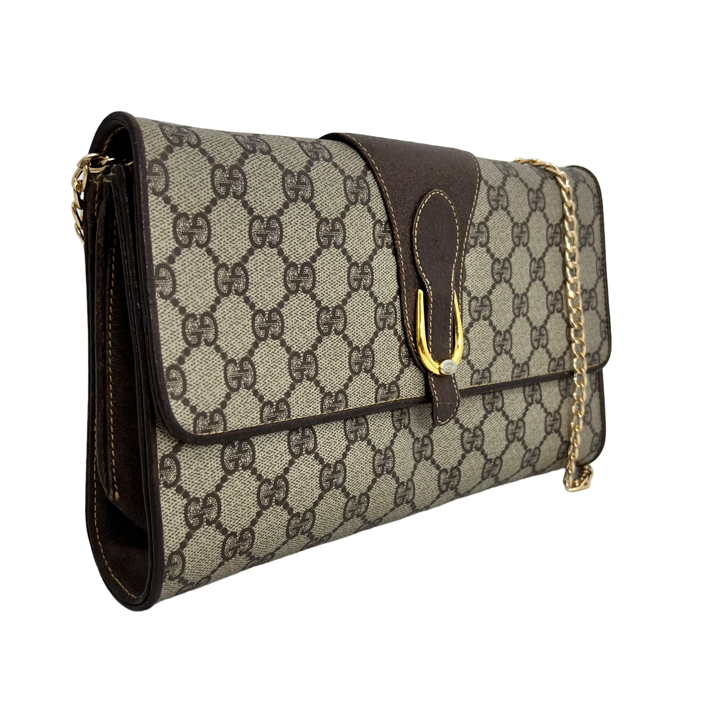GG Supreme Clutch w/ Gold Chain