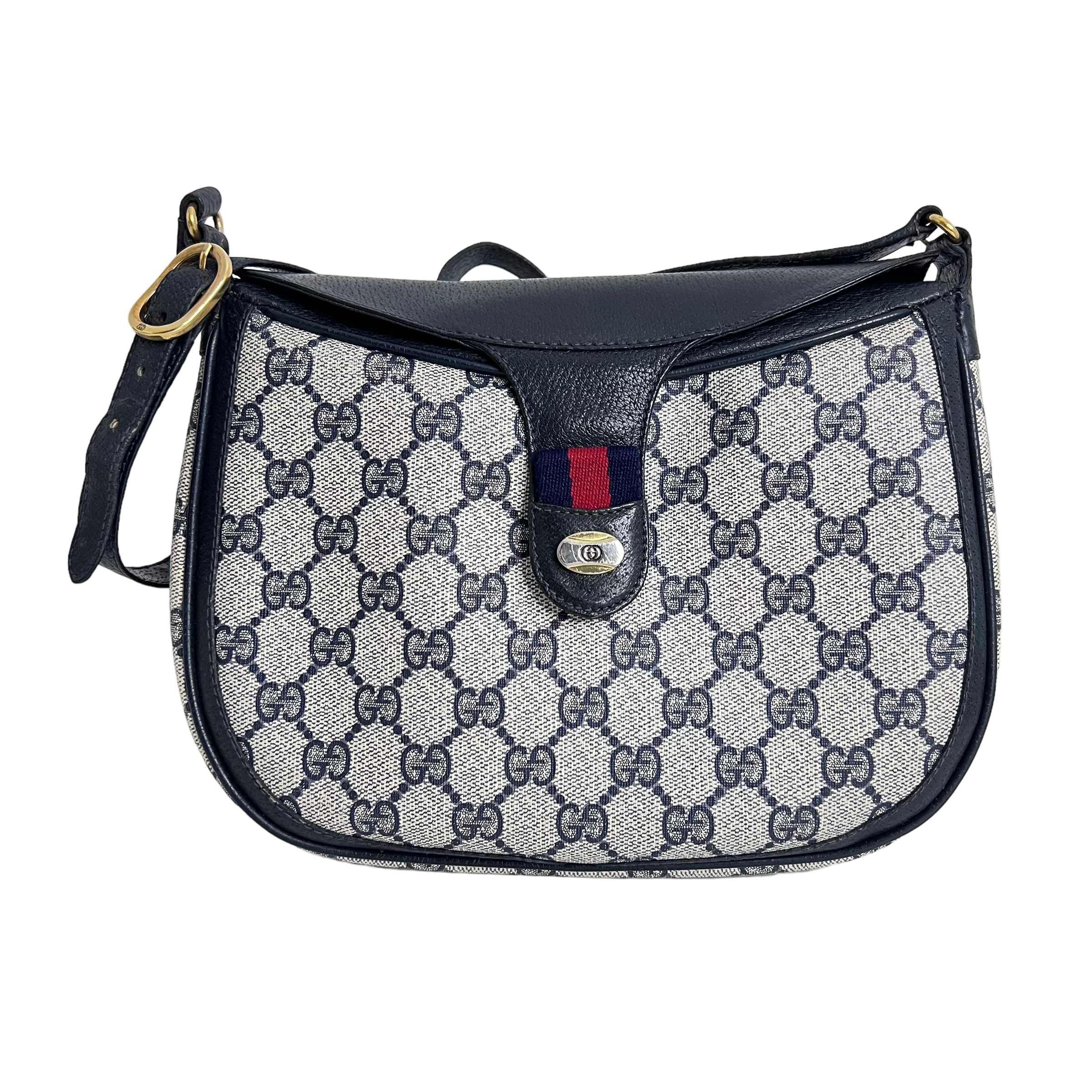 Navy Supreme Fold Snap Crossbody