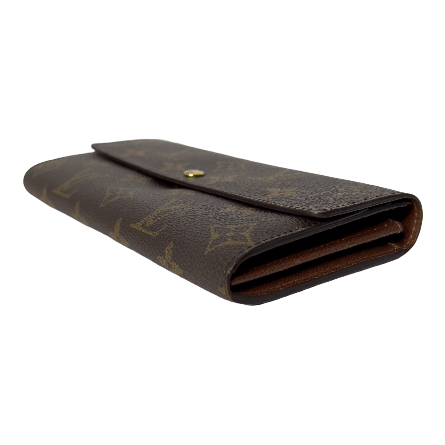 Monogram Wallet with Gold Chain