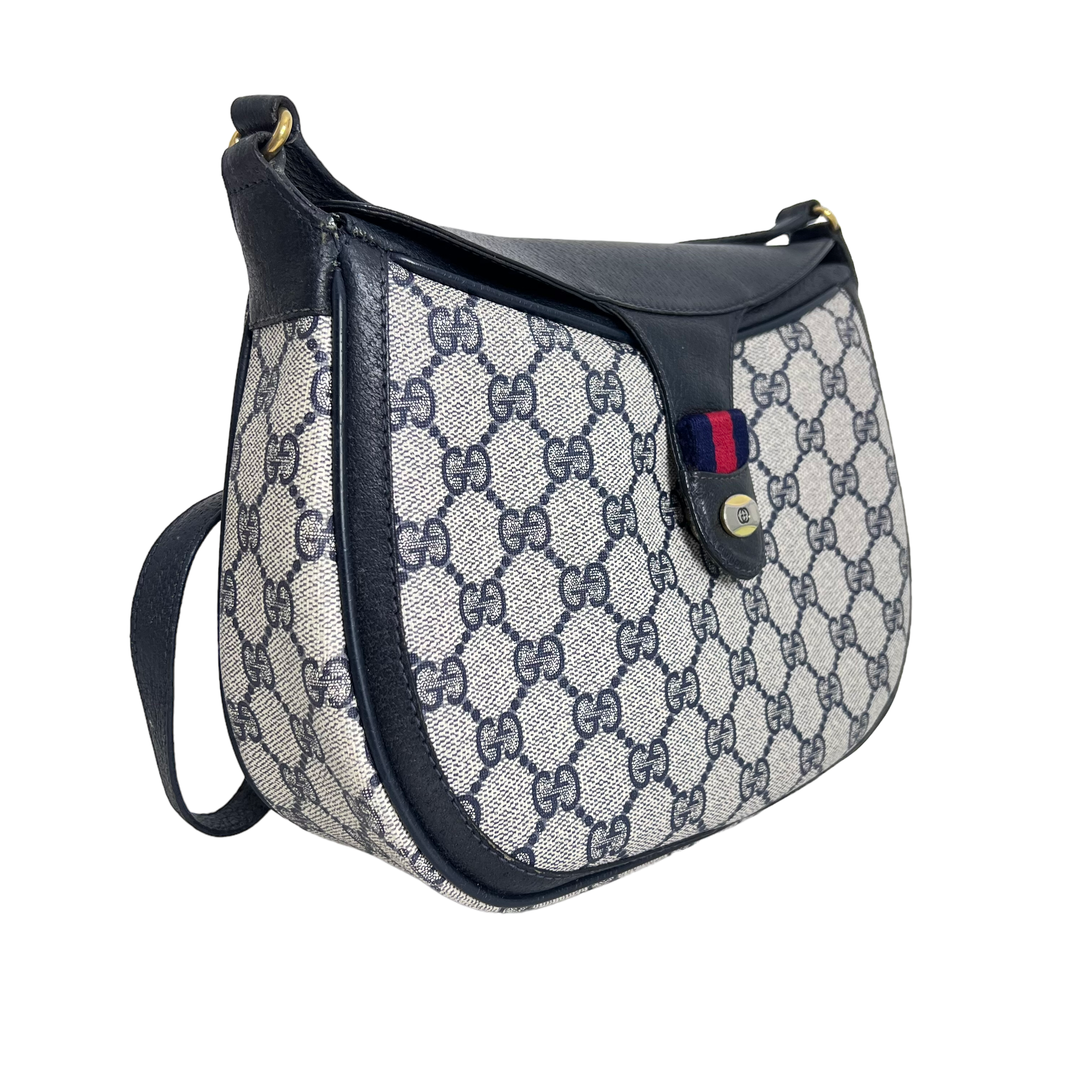 Navy Supreme Fold Snap Crossbody