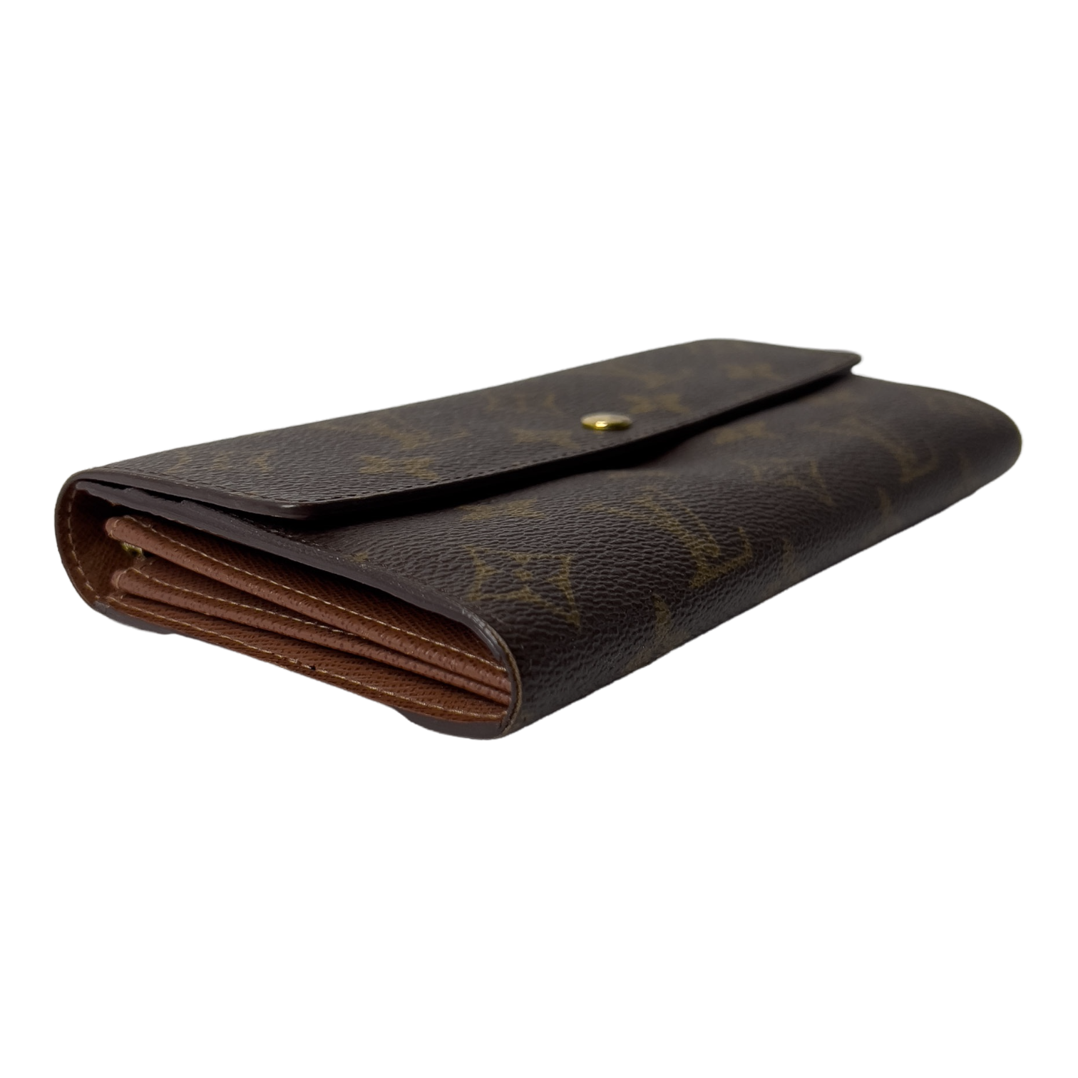 Monogram Wallet with Gold Chain