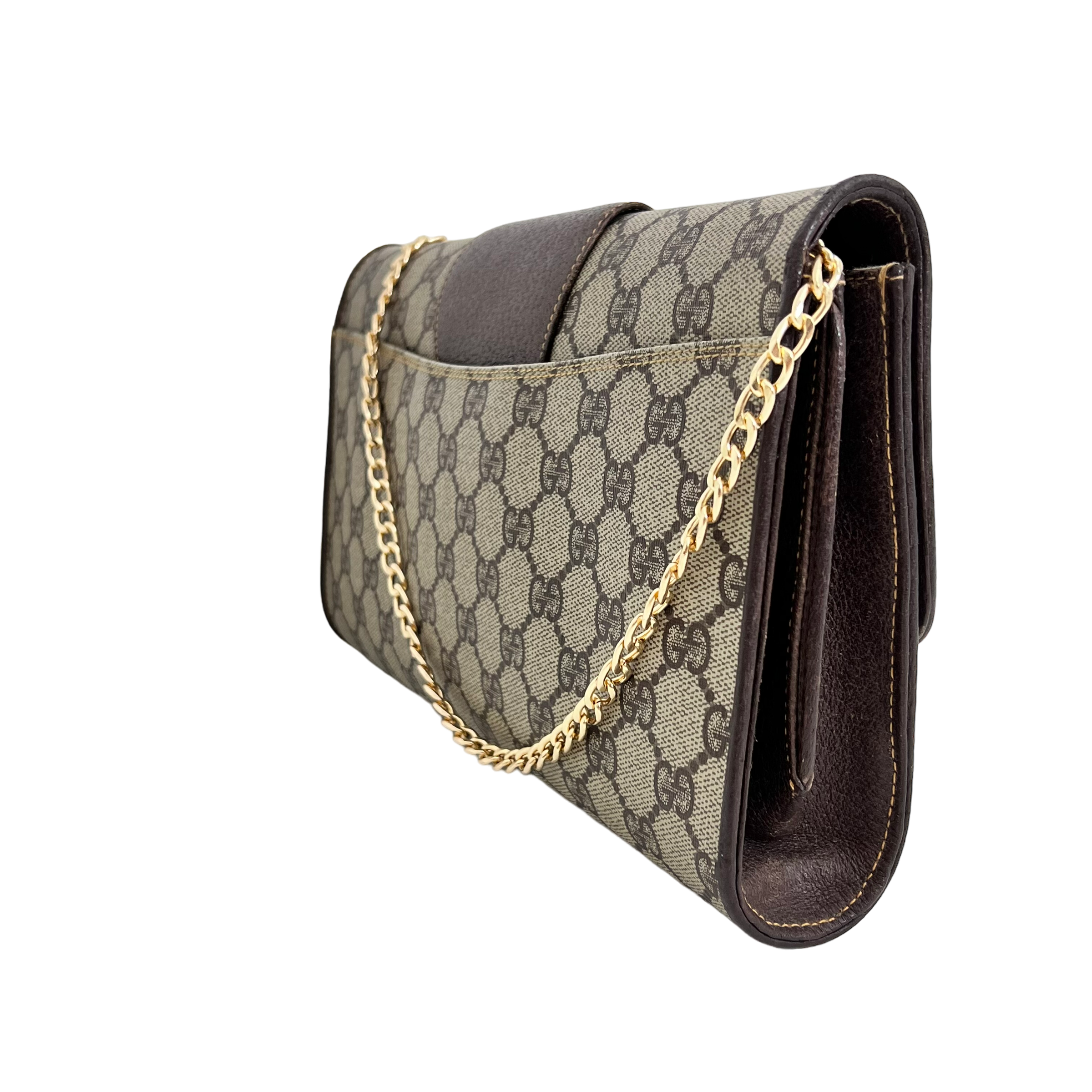 GG Supreme Clutch w/ Gold Chain