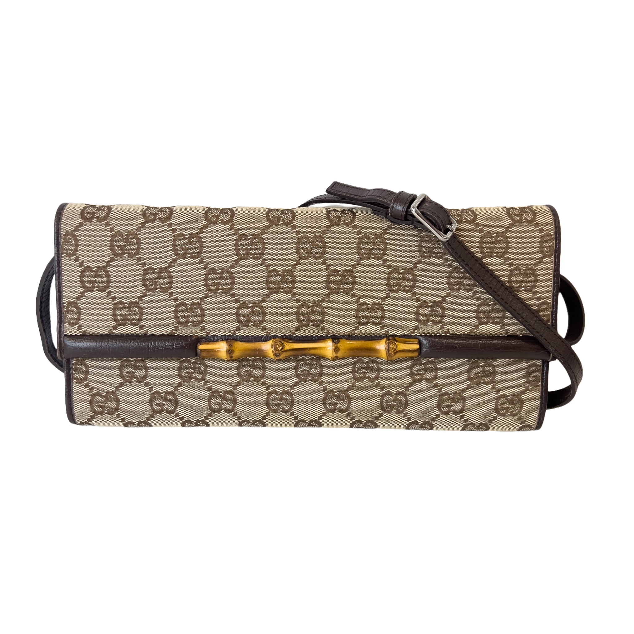 GG Canvas Bamboo Bar Crossbody