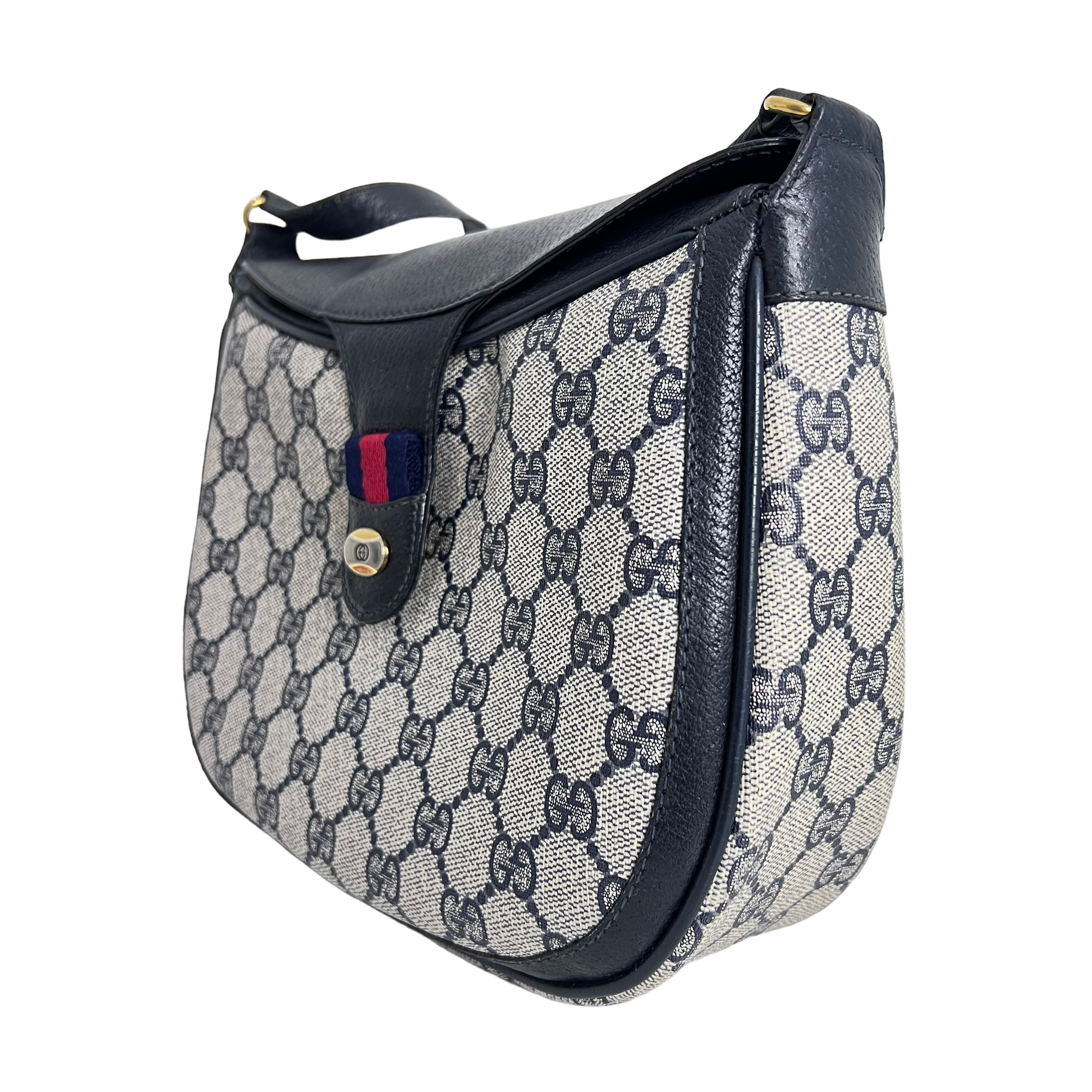 Navy Supreme Fold Snap Crossbody