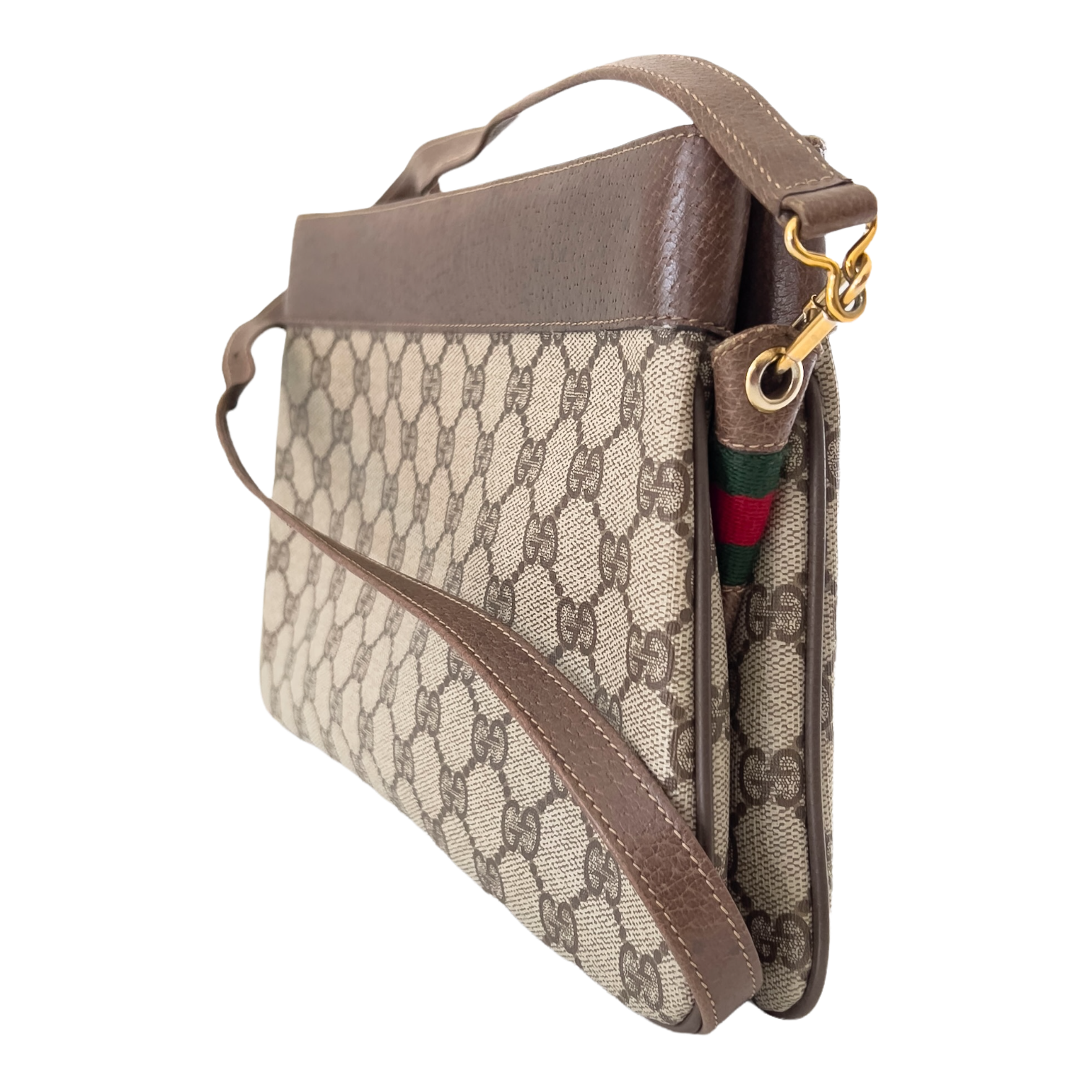 GG Supreme Web Crossbody Bag