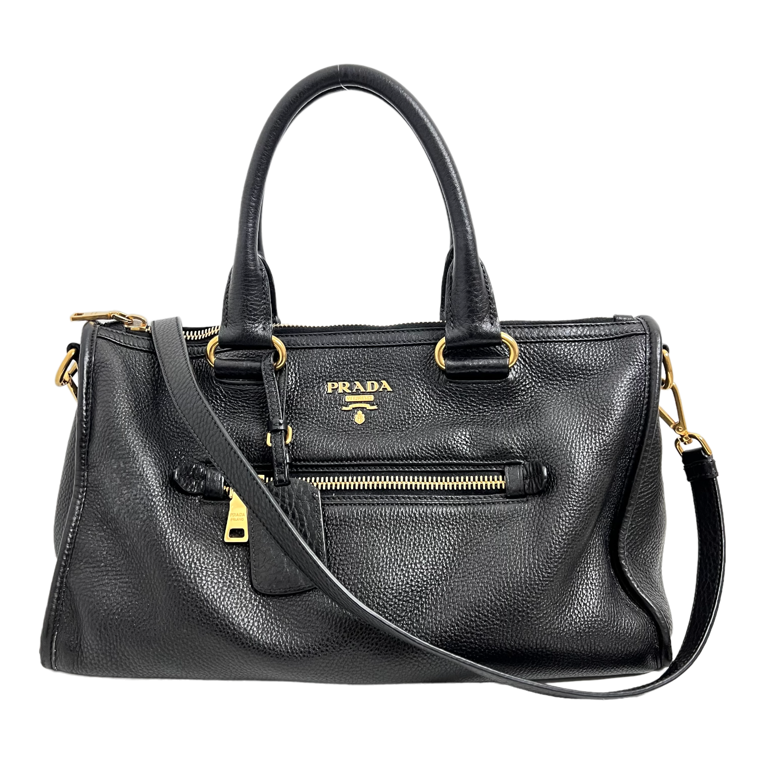 Black Vitello Daino Bag