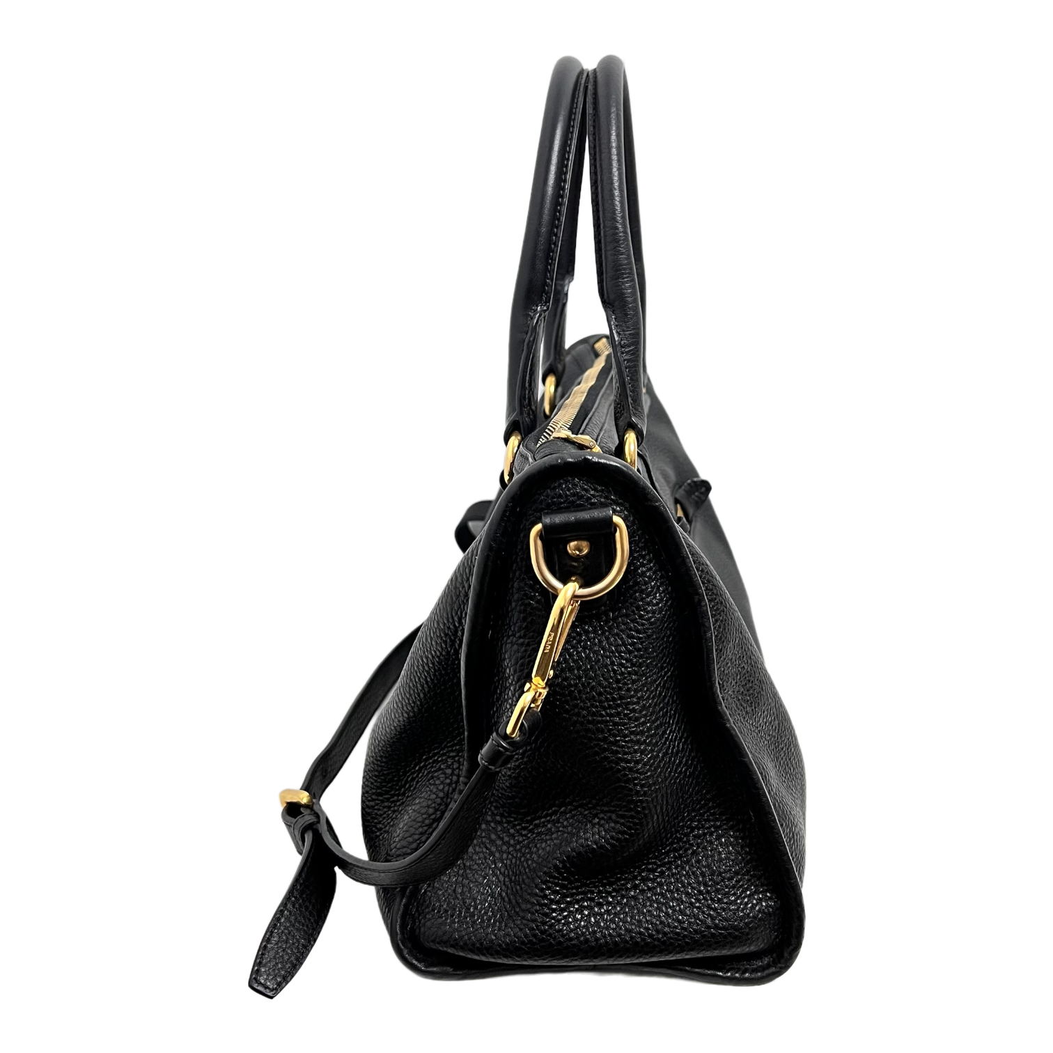 Black Vitello Daino Bag