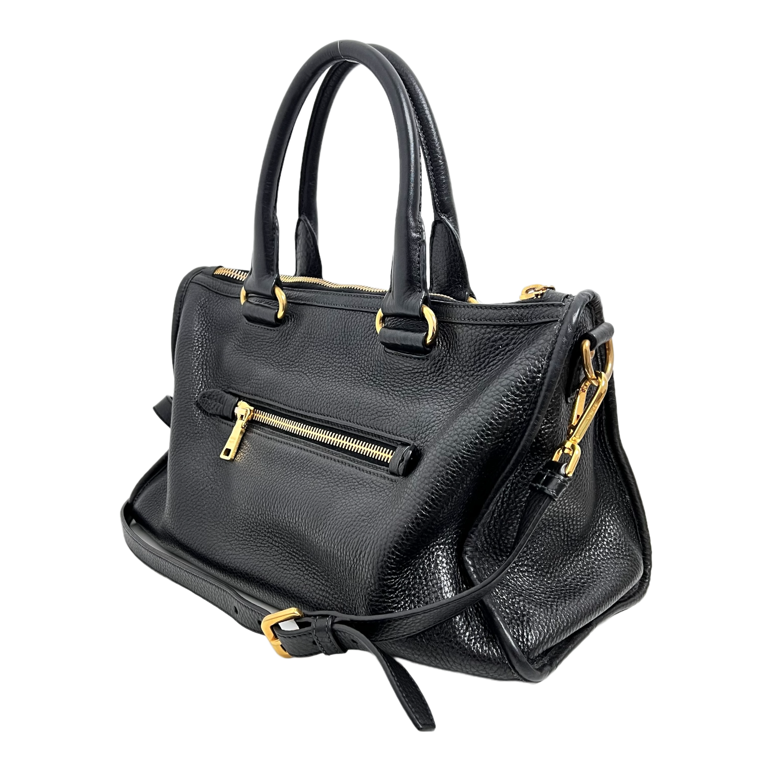 Black Vitello Daino Bag