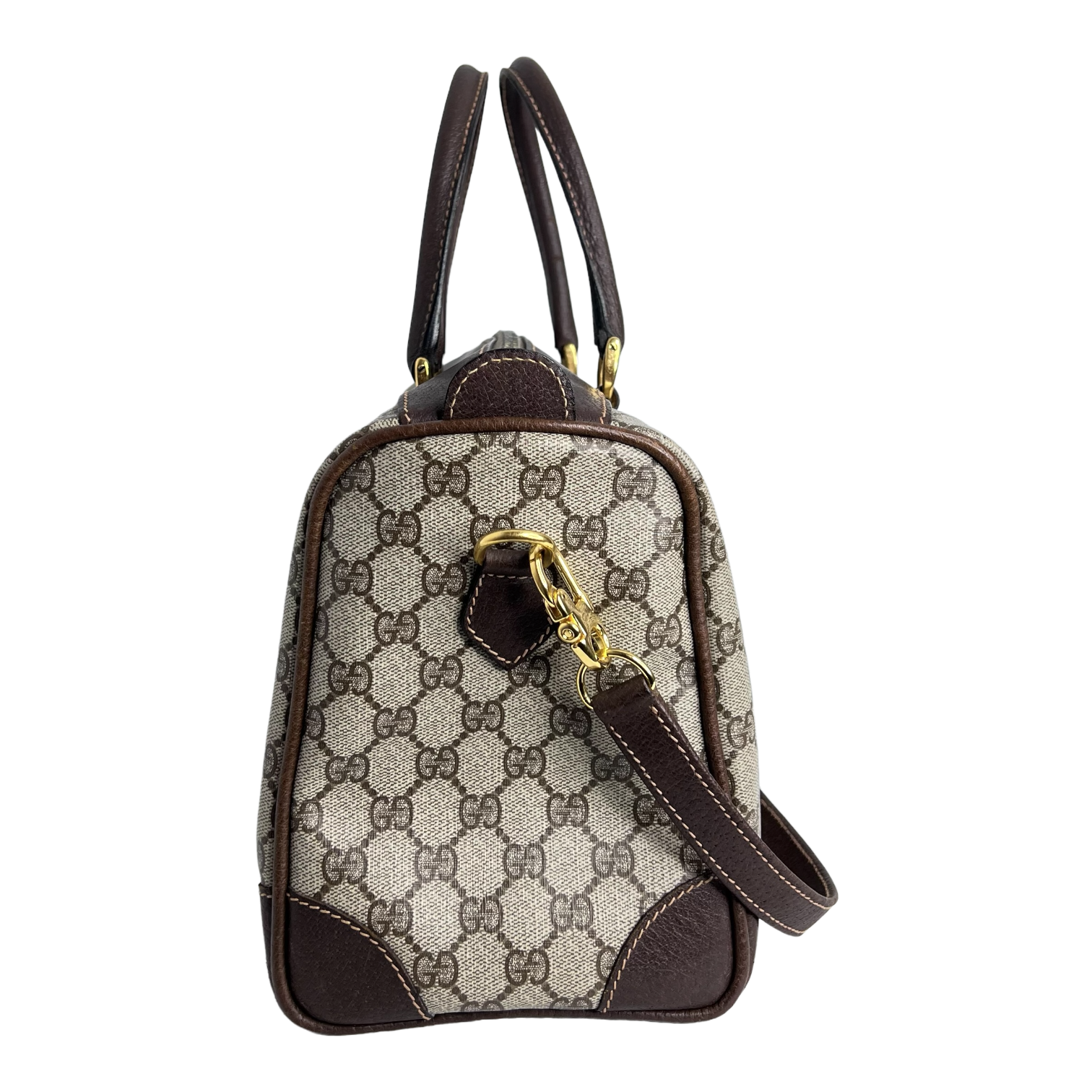 GG Supreme Boston Bag w/ Strap