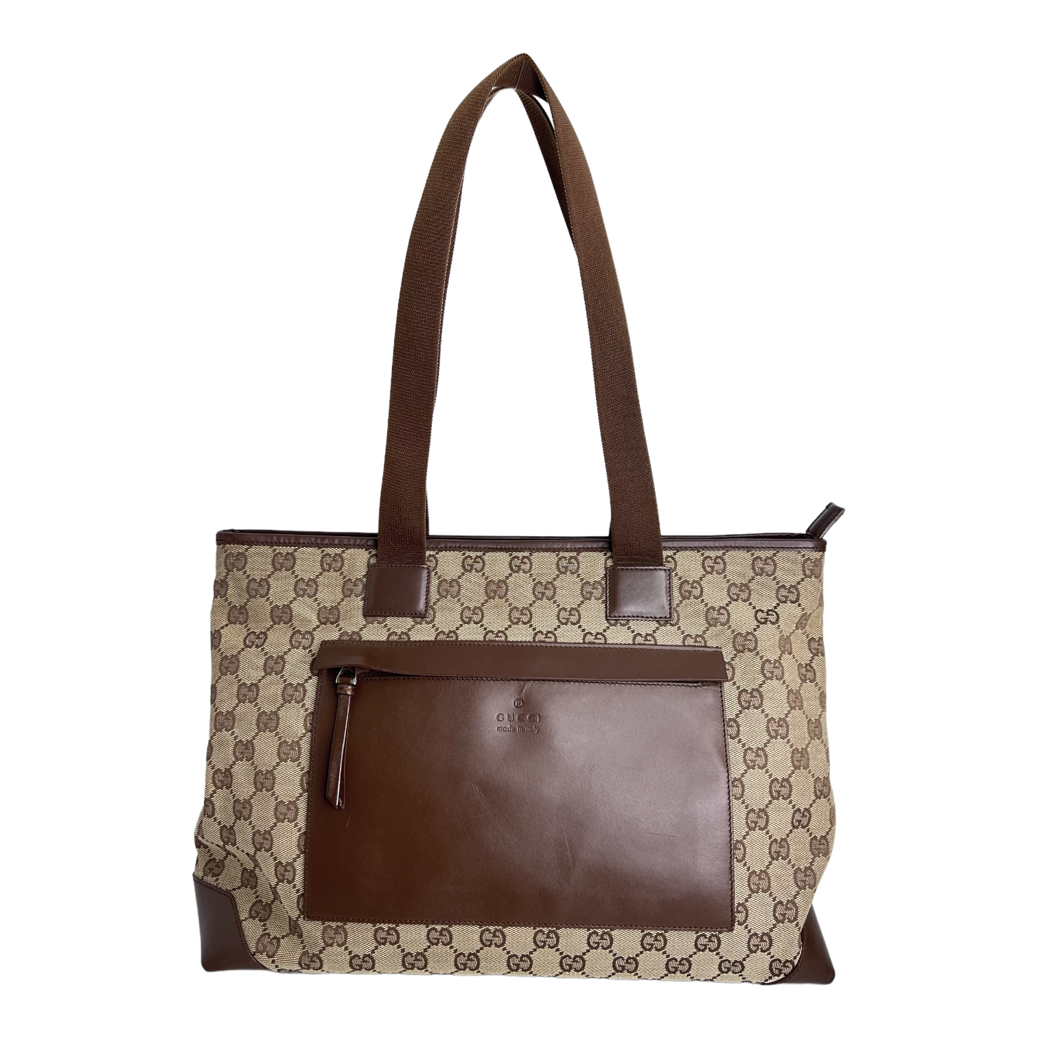 GG Web Canvas Tote