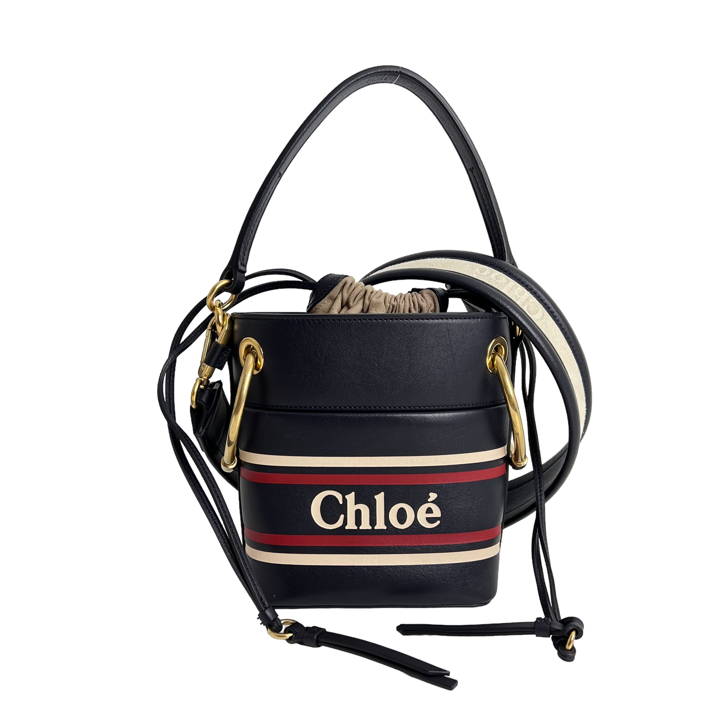 Navy Roy Mini Bucket Bag