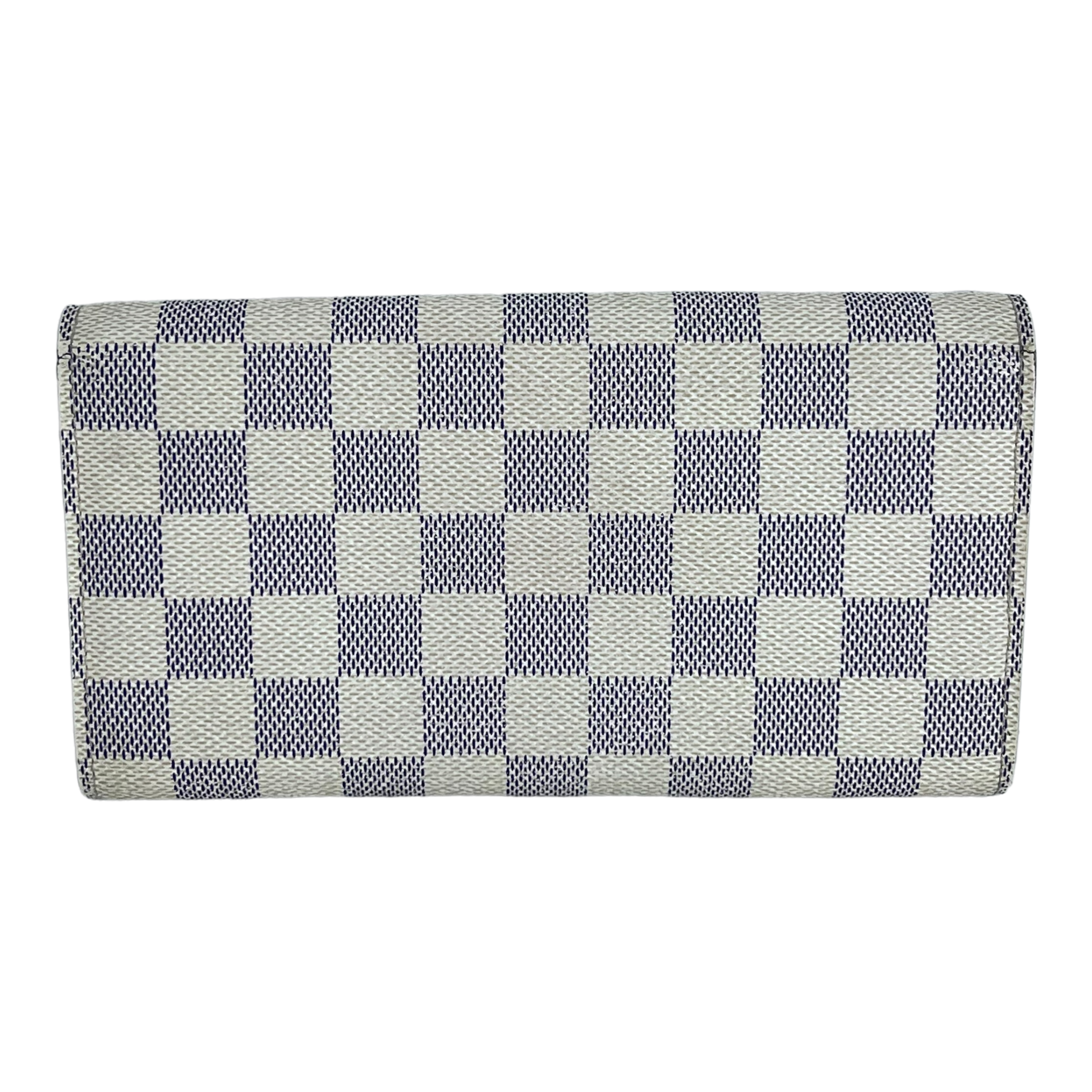 Damier Azur Long Wallet with Chain