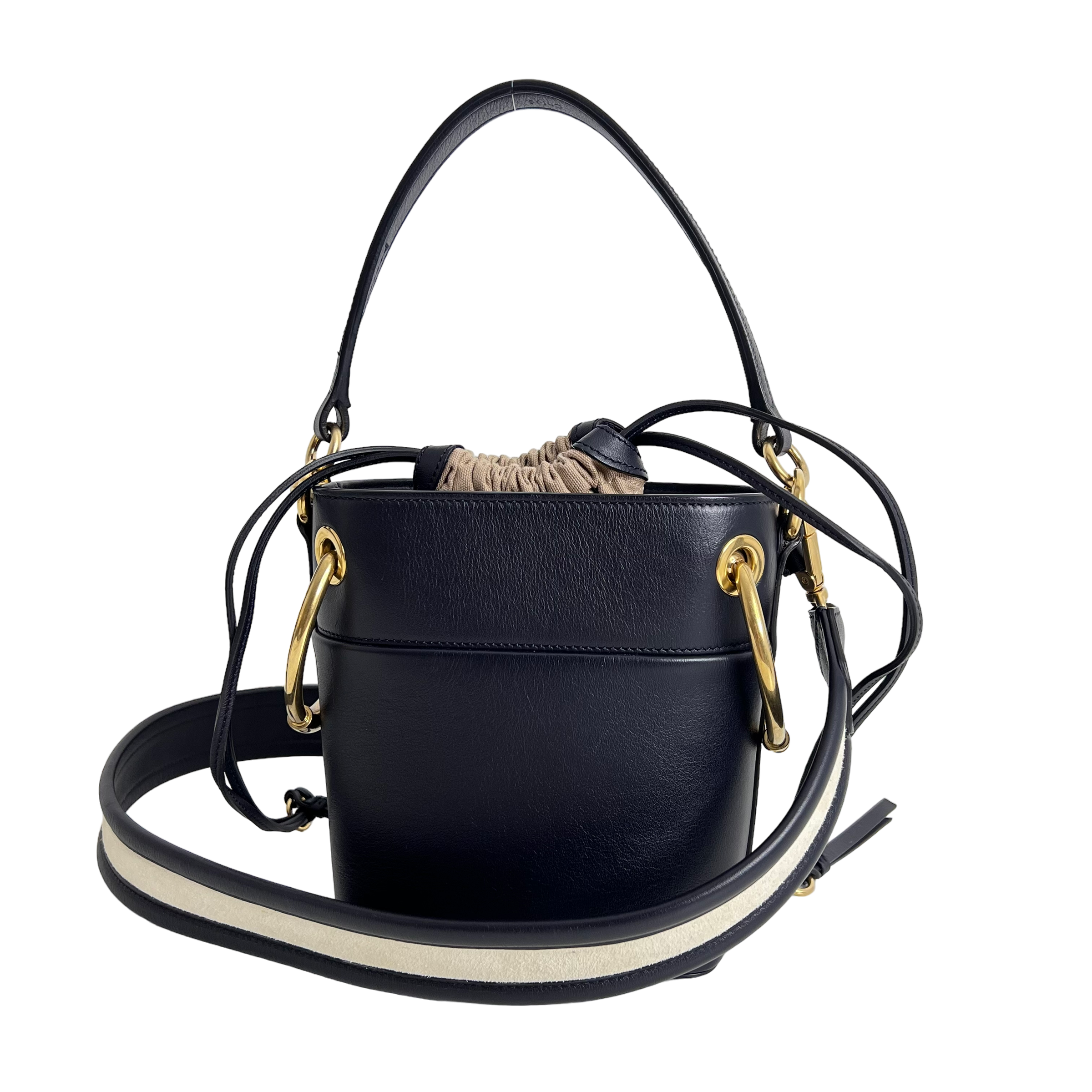 Navy Roy Mini Bucket Bag