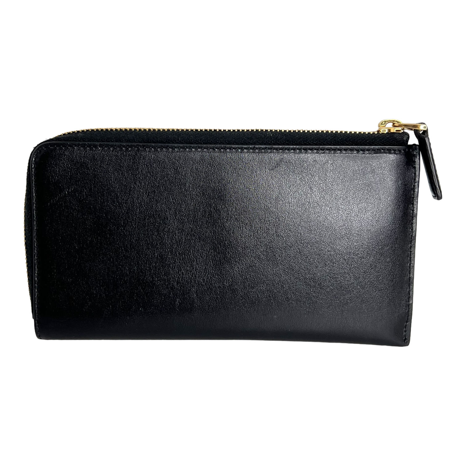 Black Half Zip Long Wallet