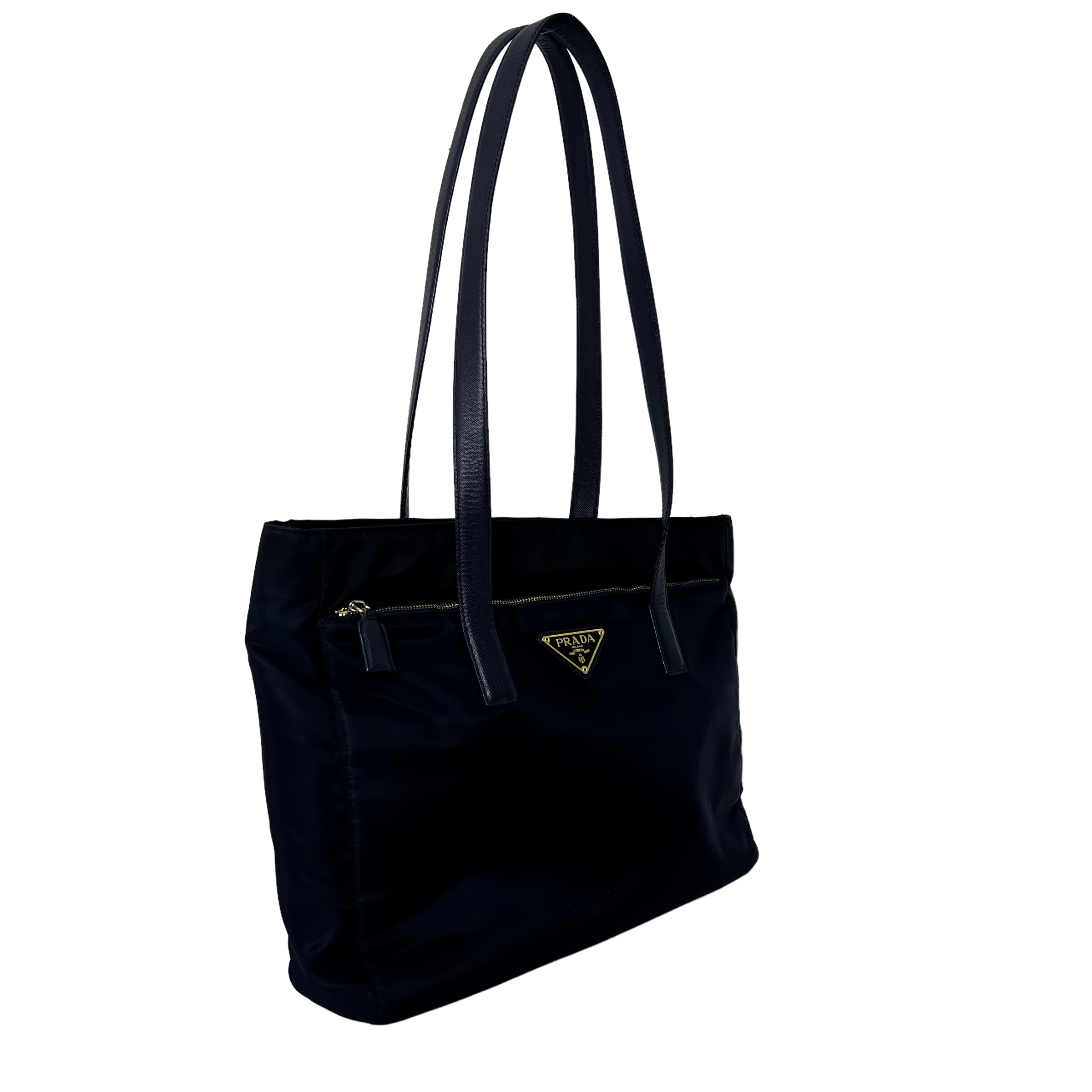 Dark Navy Nylon Tessuto Tote