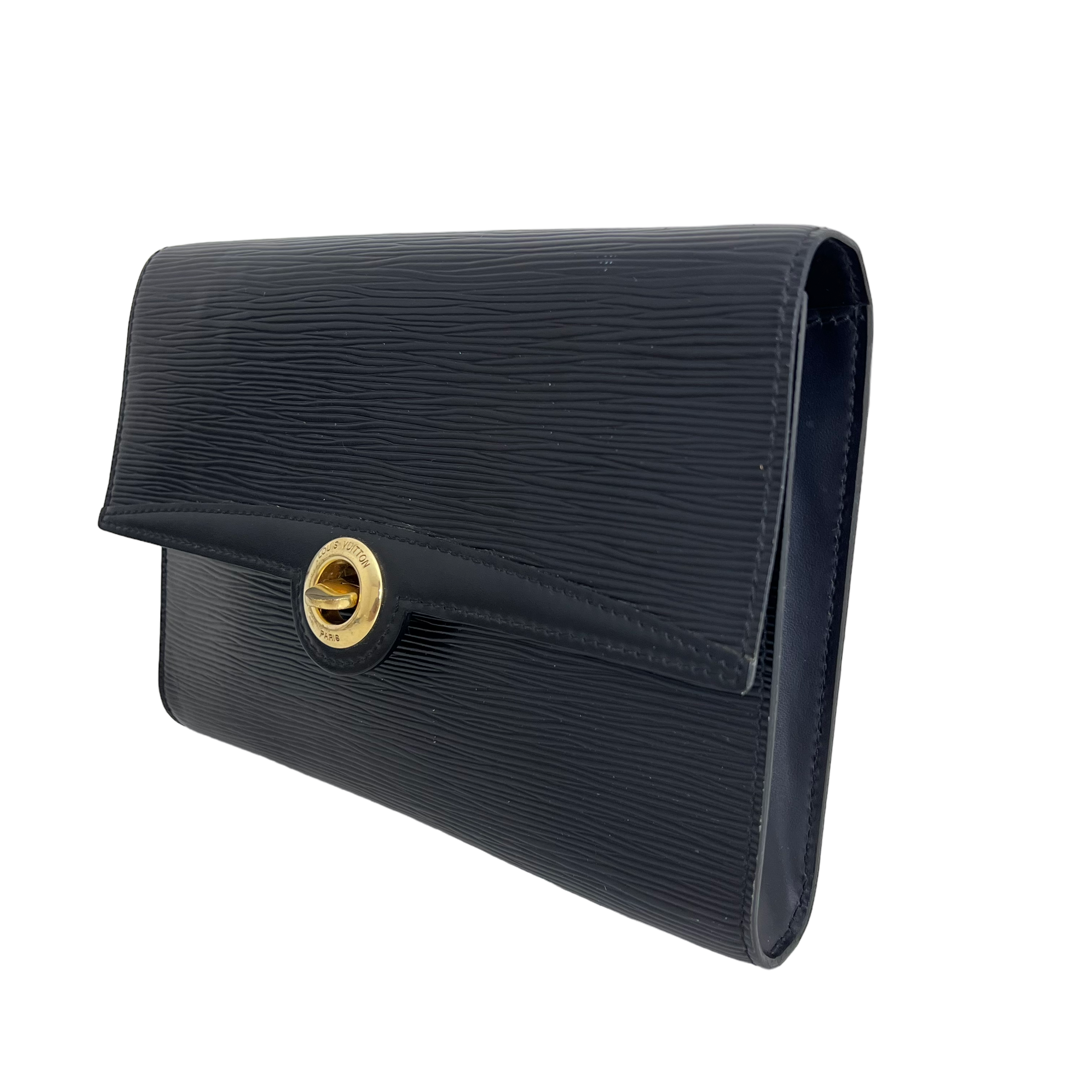 Black Epi Archie Clutch Bag