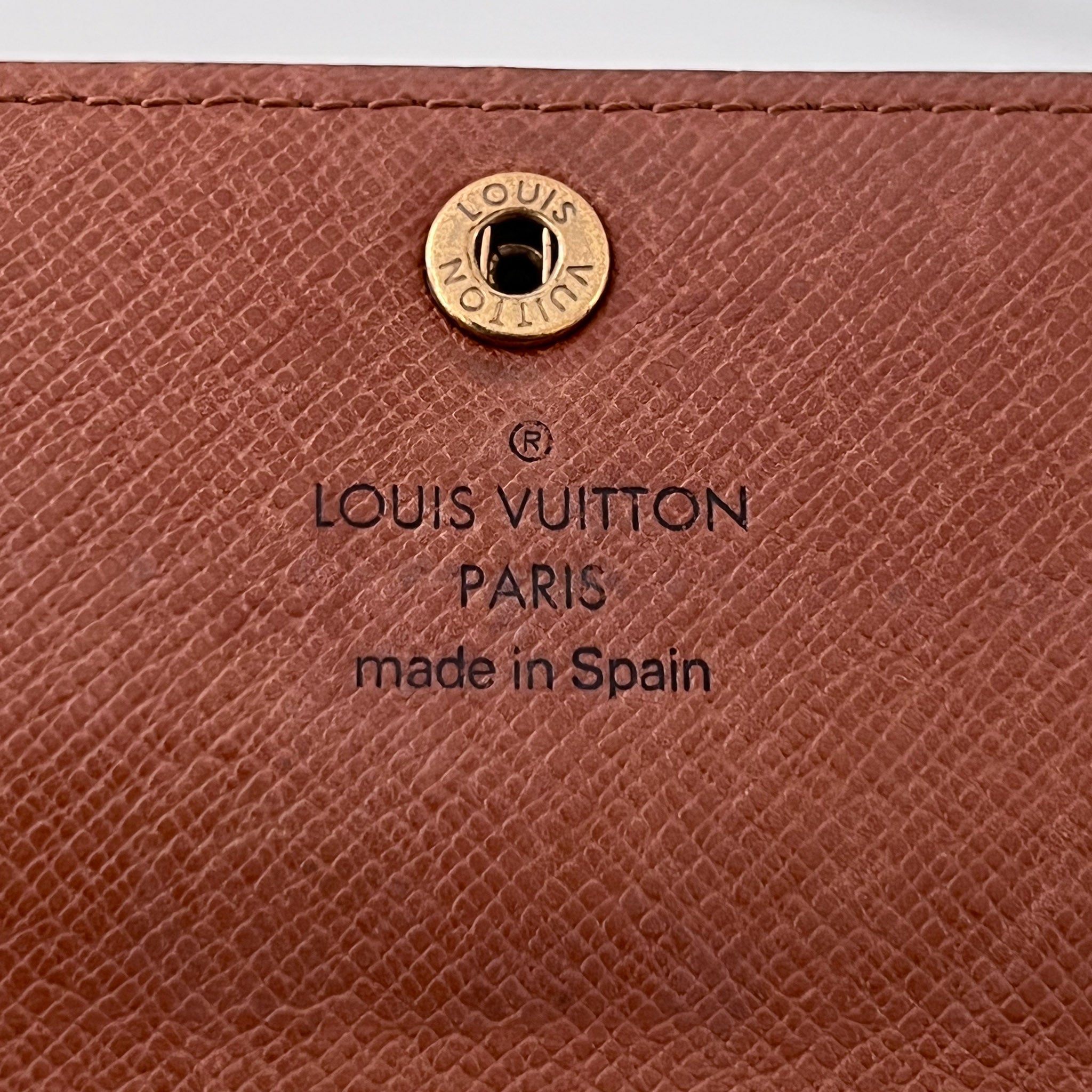 Monogram Wallet with Gold Chain
