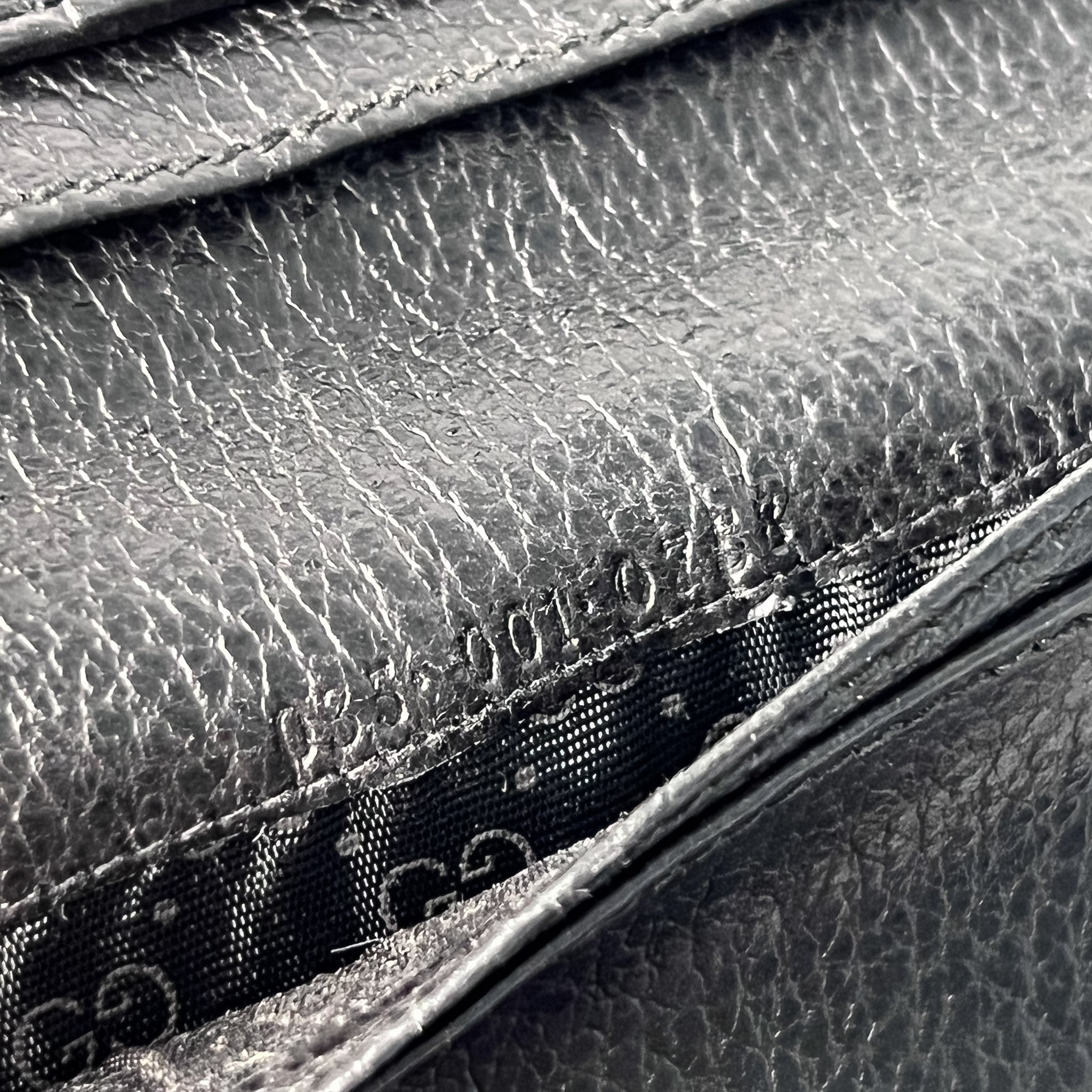 Black Leather Long Wallet