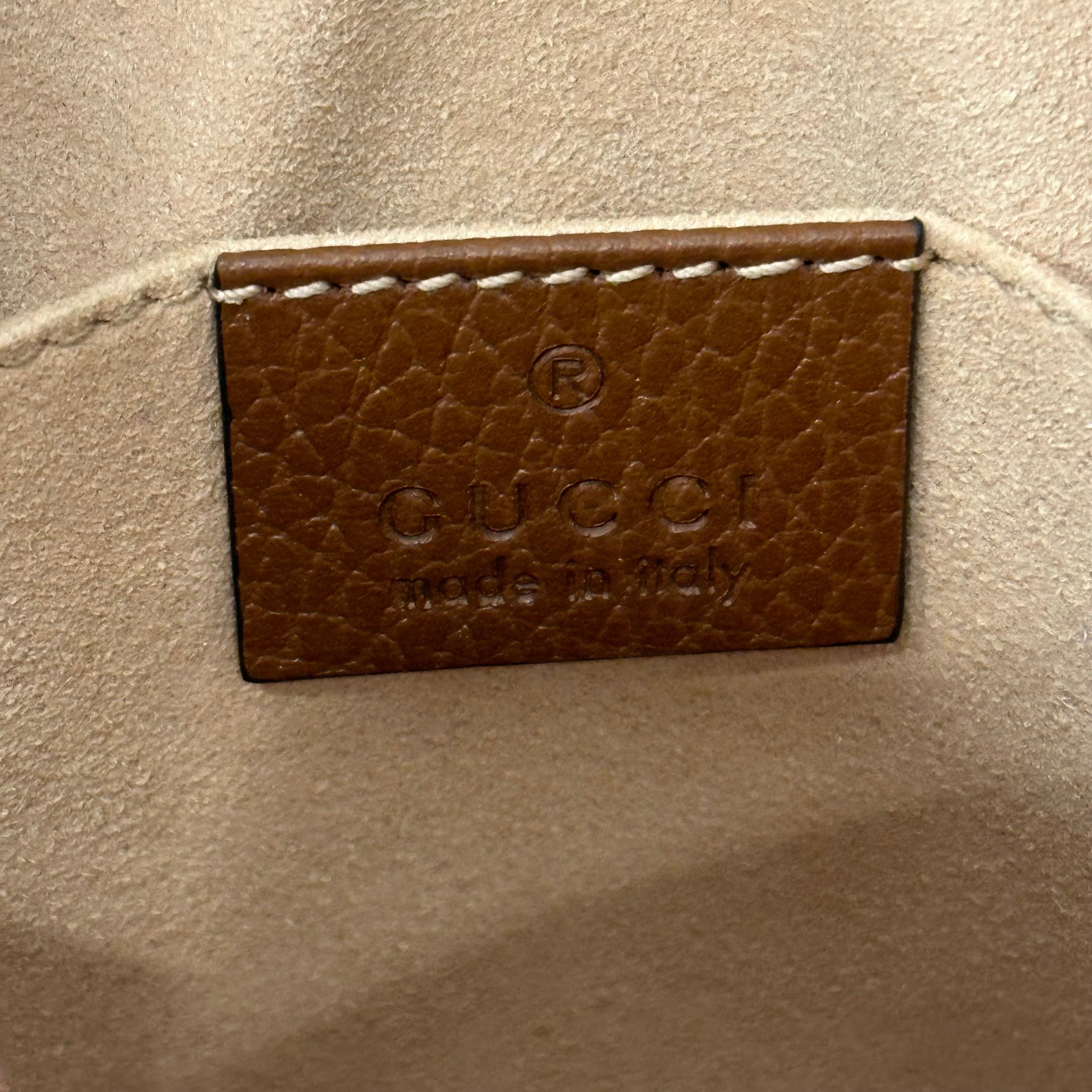 Denim Mini Ophidia Shoulder Bag