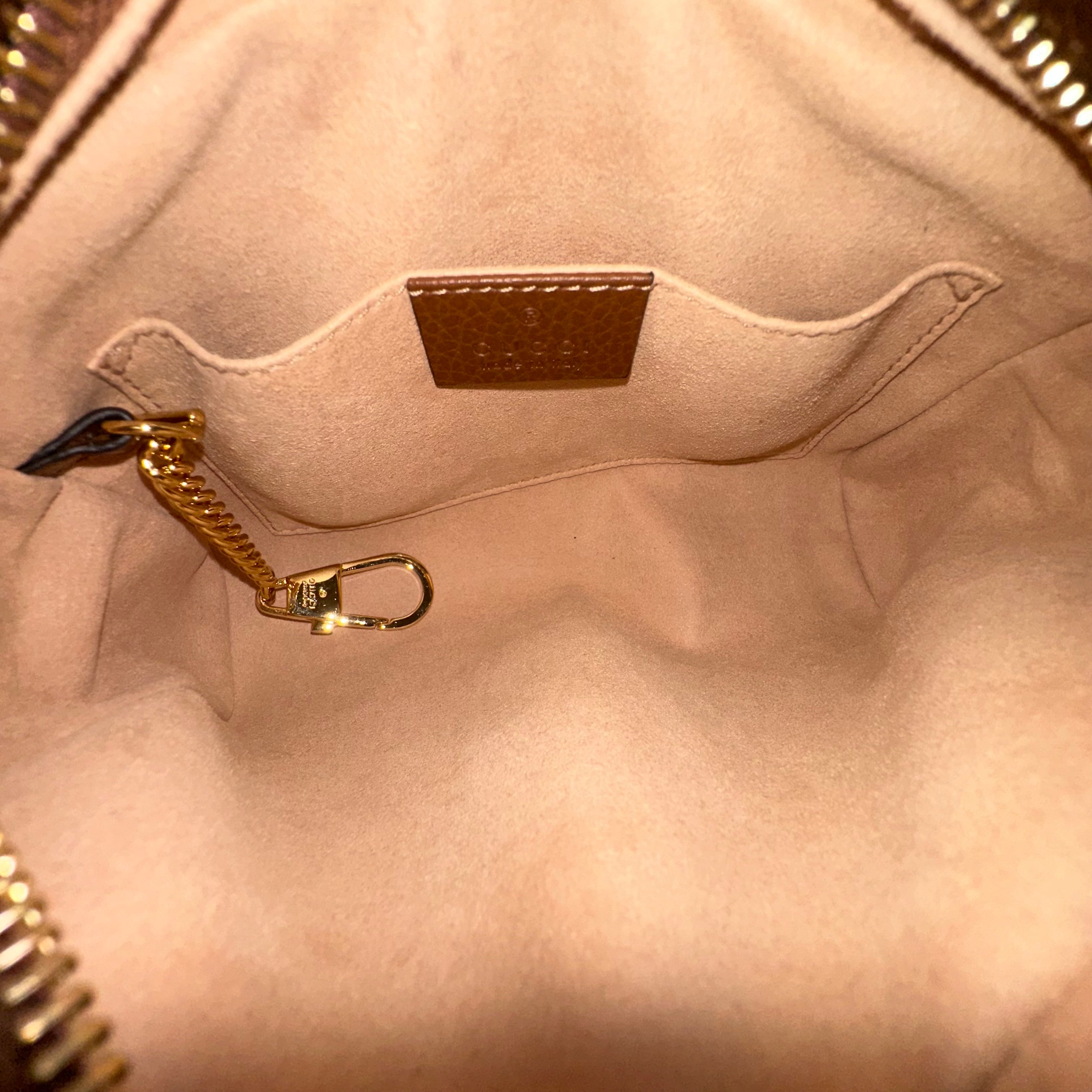 Denim Mini Ophidia Shoulder Bag