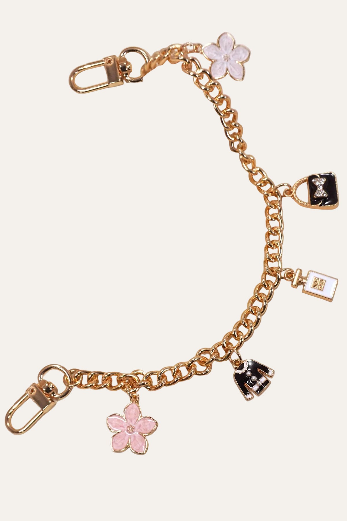 CHAIN TOP BAG FLOWER PERFUME BAG CHARM
