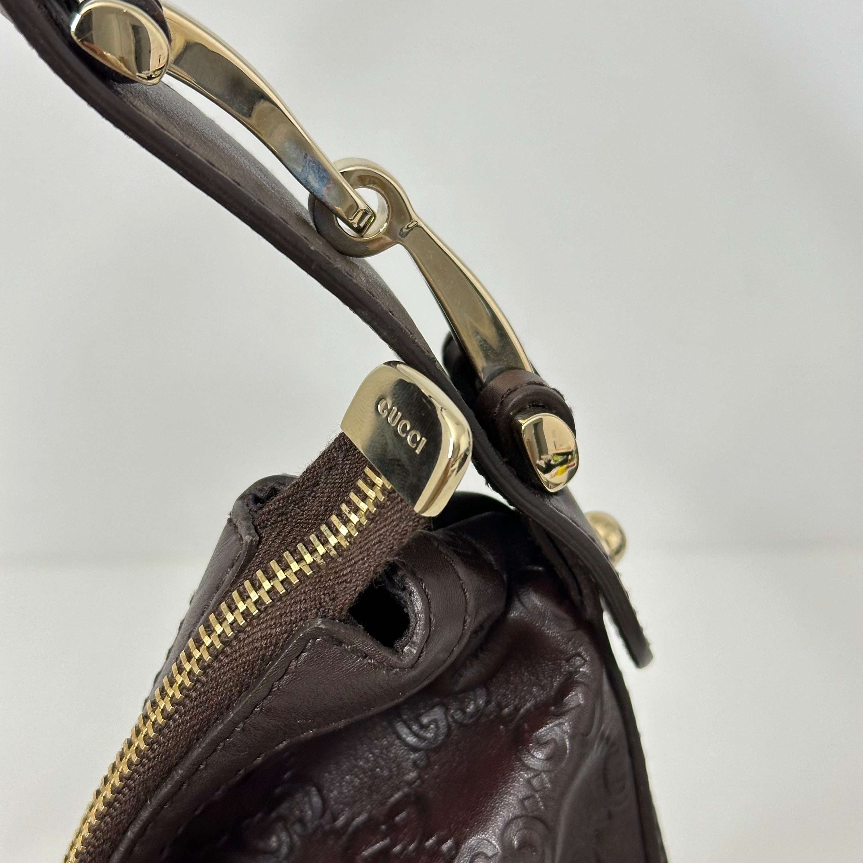 Brown Guccissima Shoulder Bag