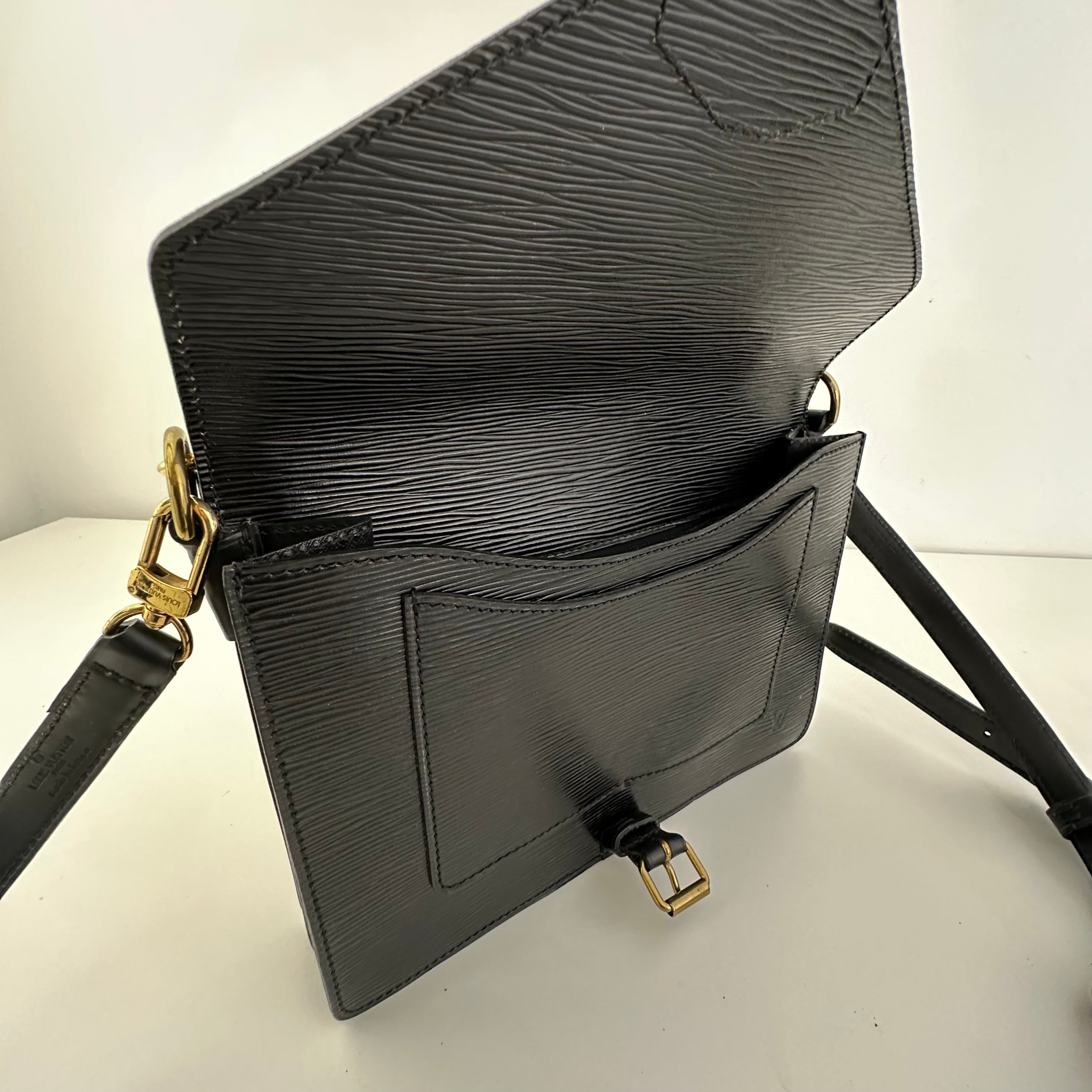 Black Epi Monceau Bag