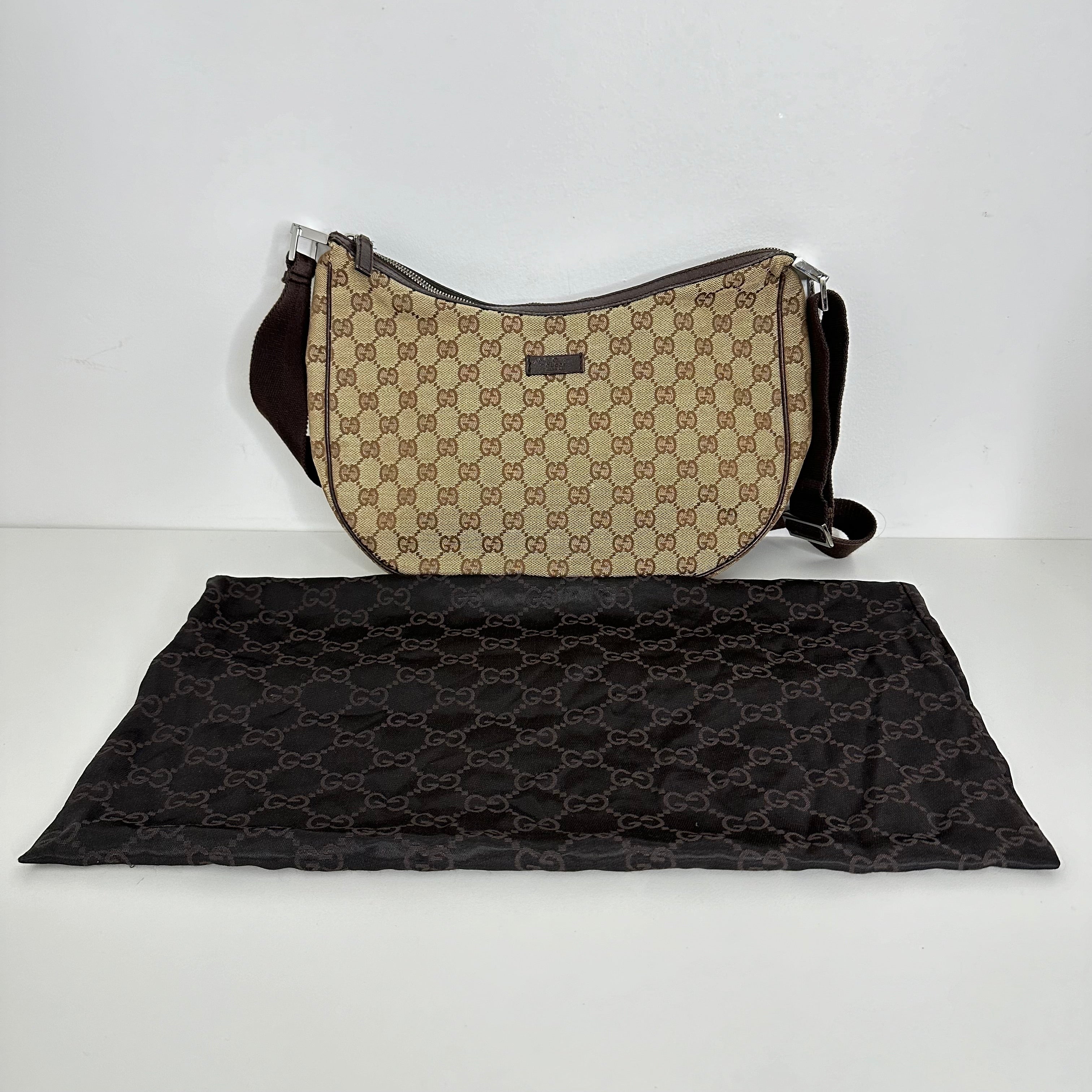 GG Web Brown Messenger Bag