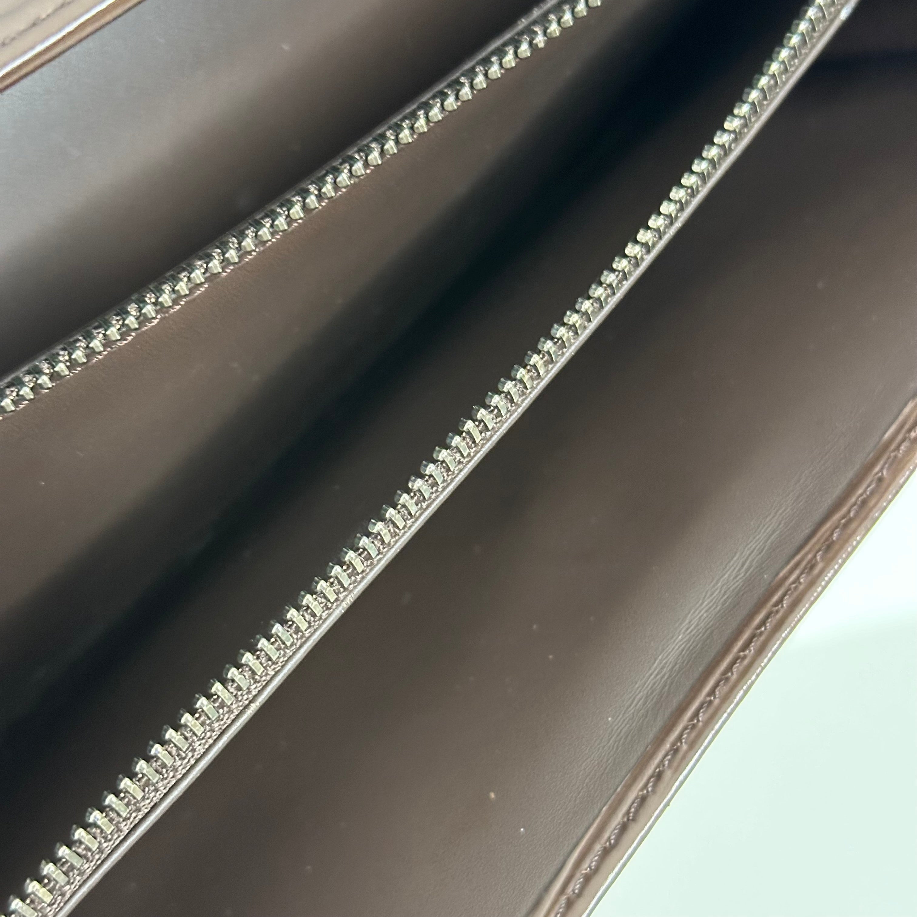 Brown Epi Long Wallet
