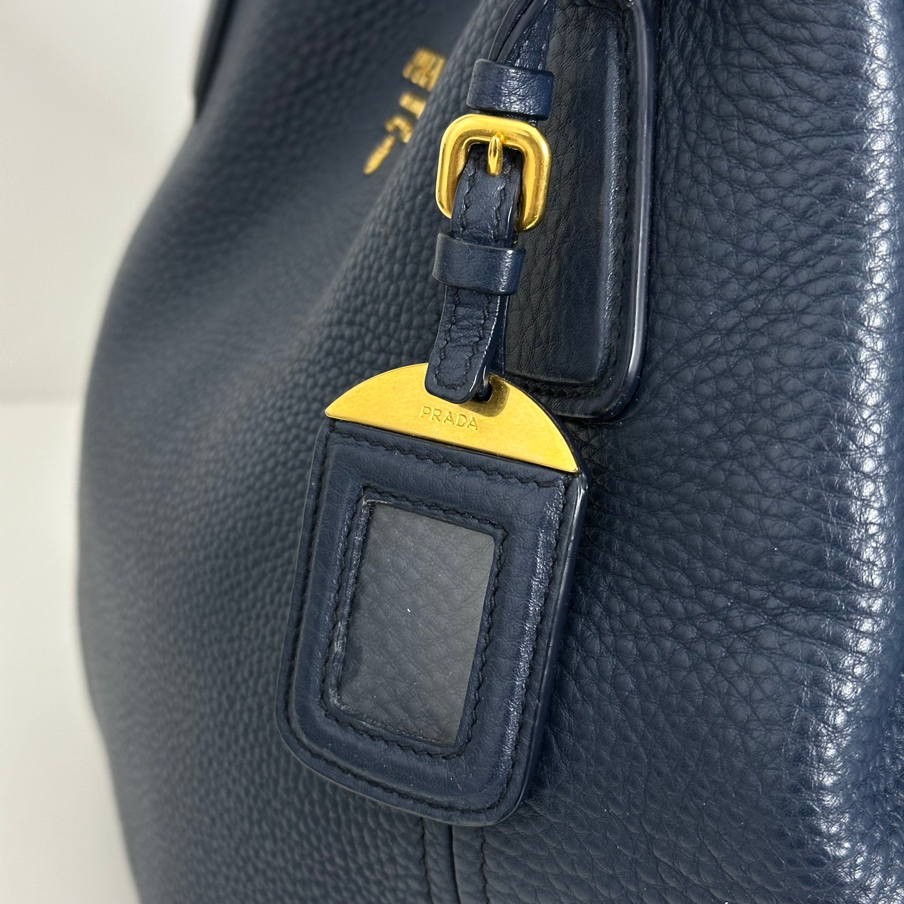 Dark Blue Vitello Handbag