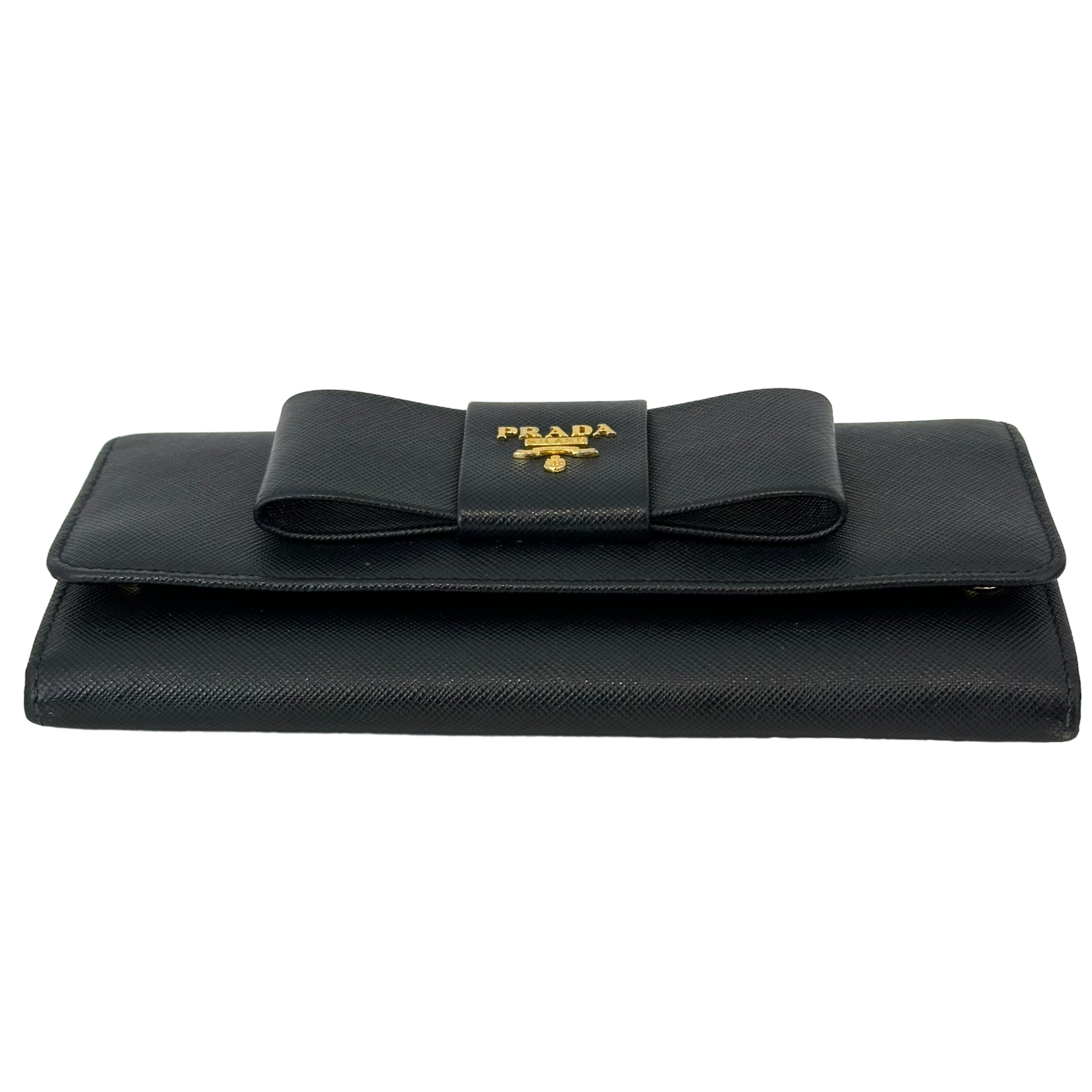 Saffiano Bow Long Wallet