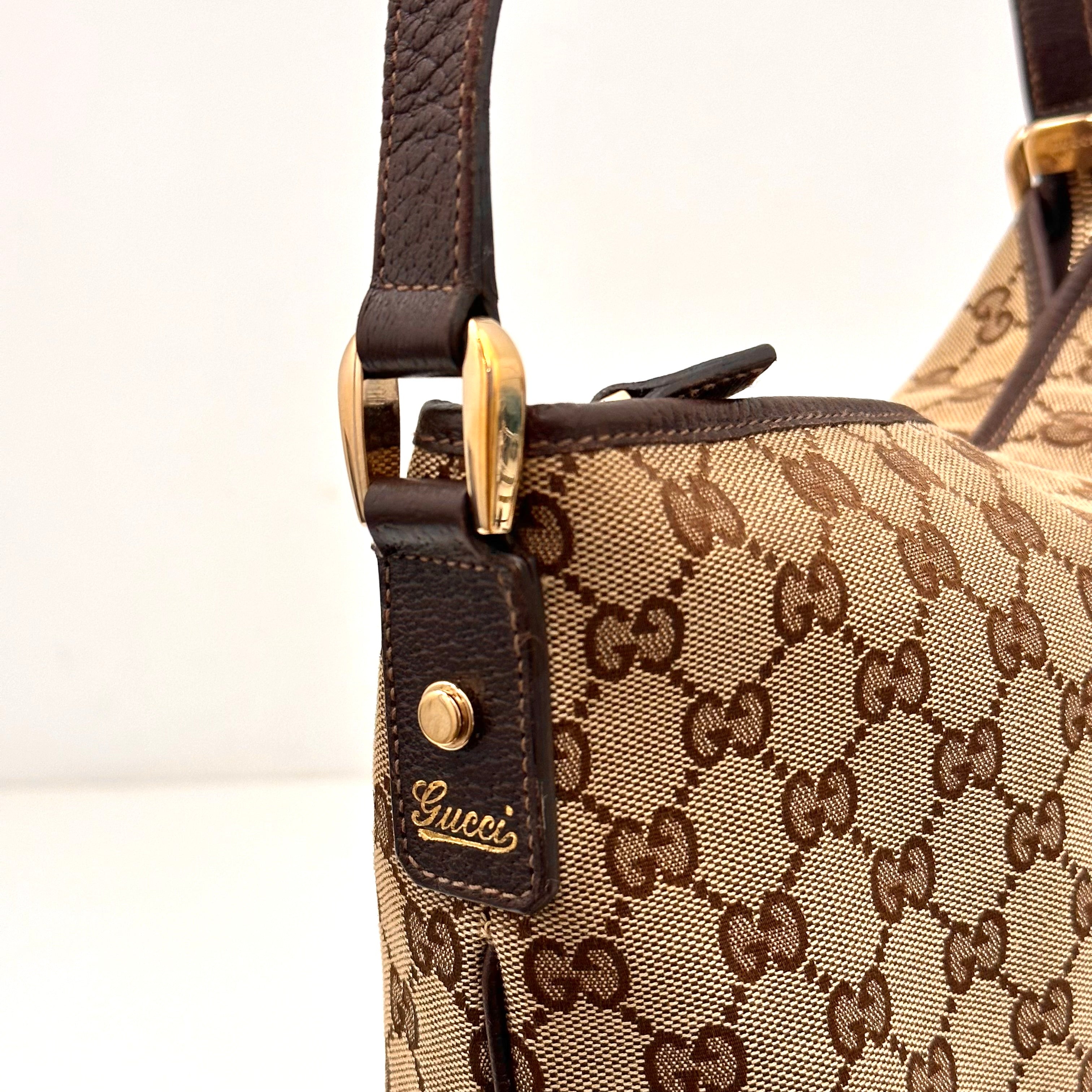 Brown GG Web Crossbody
