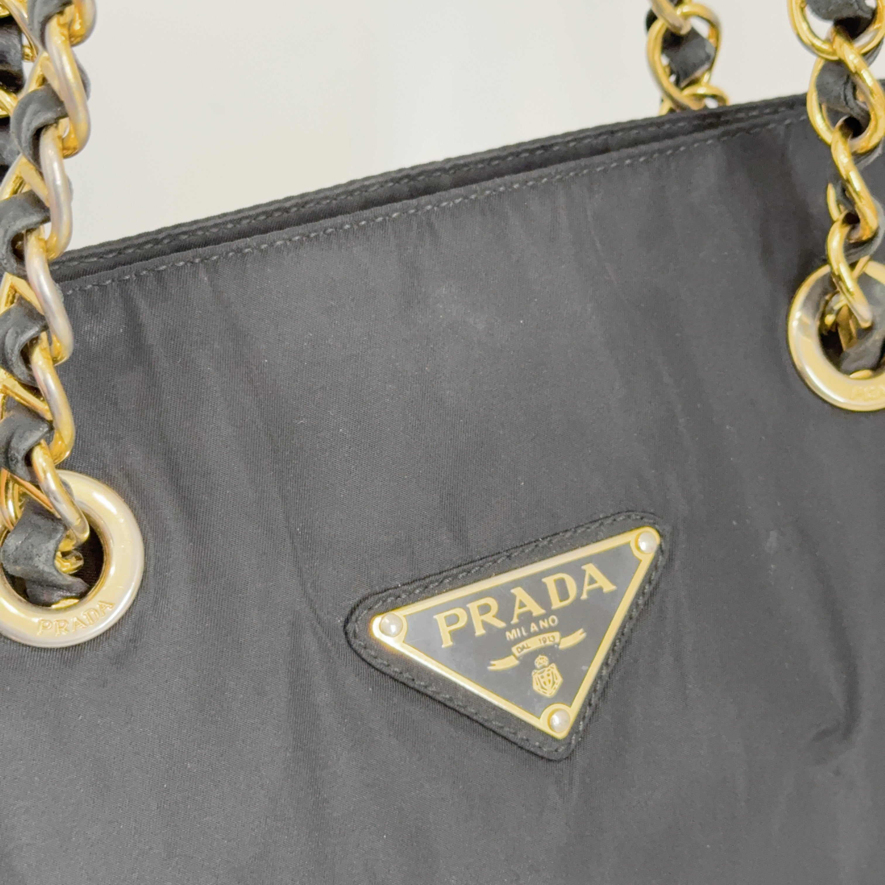 Nylon Chain Tote