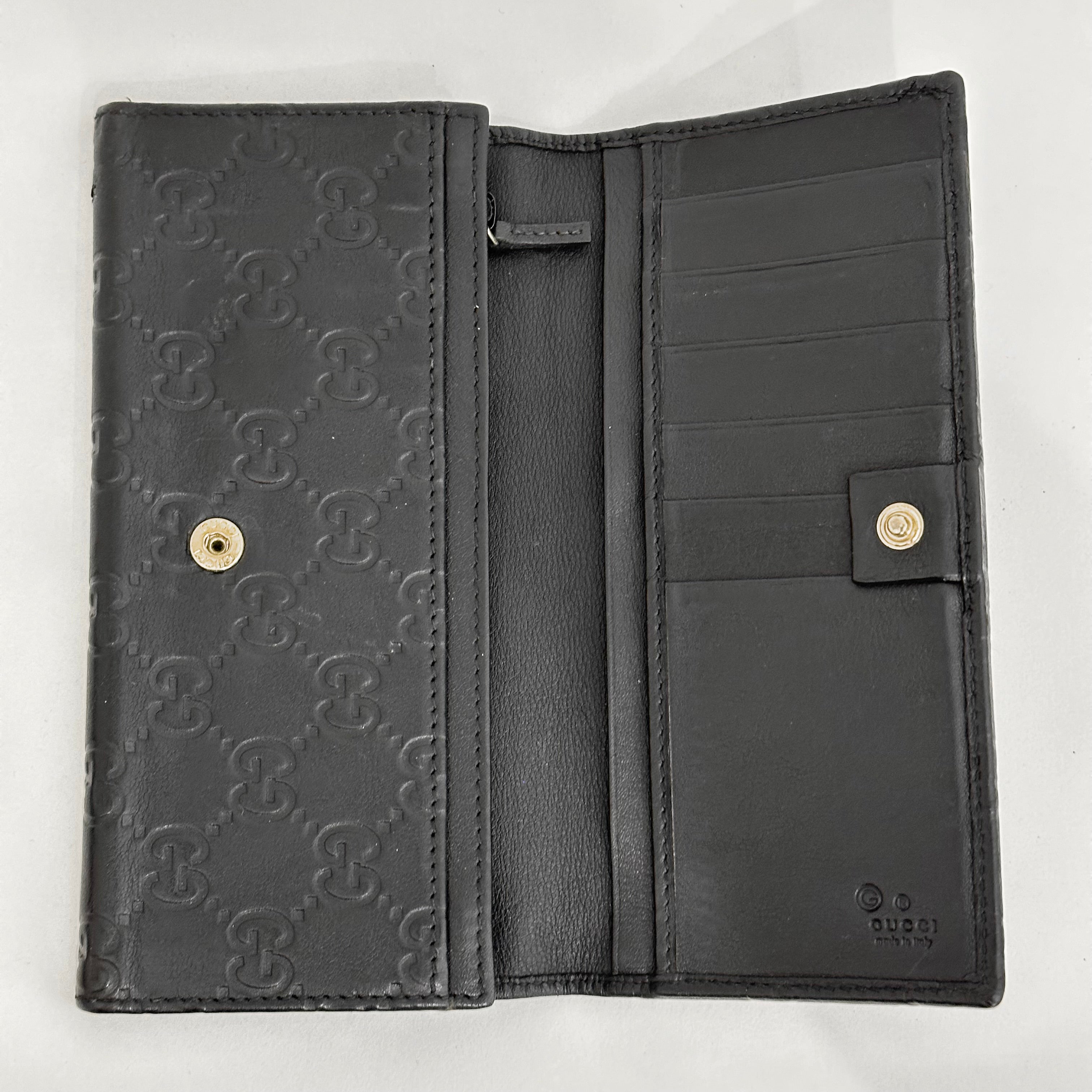Black Bi-Fold Guccisima Wallet