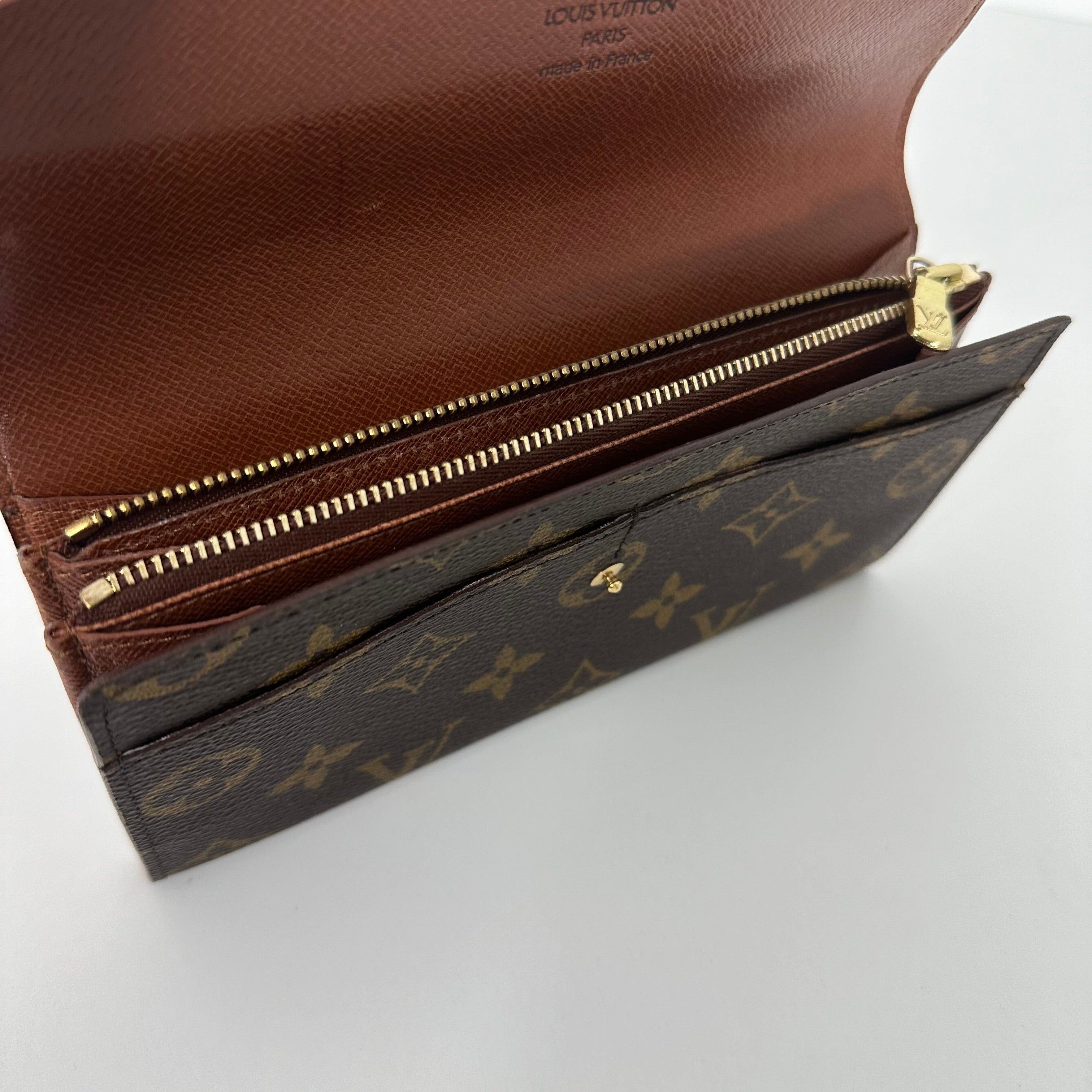 Monogram Money Wallet w/ Gold Chain