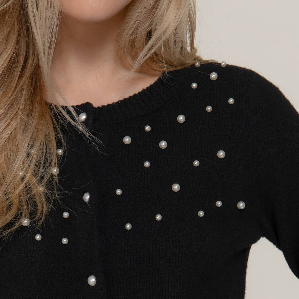 Pearl Embellished Cardigan