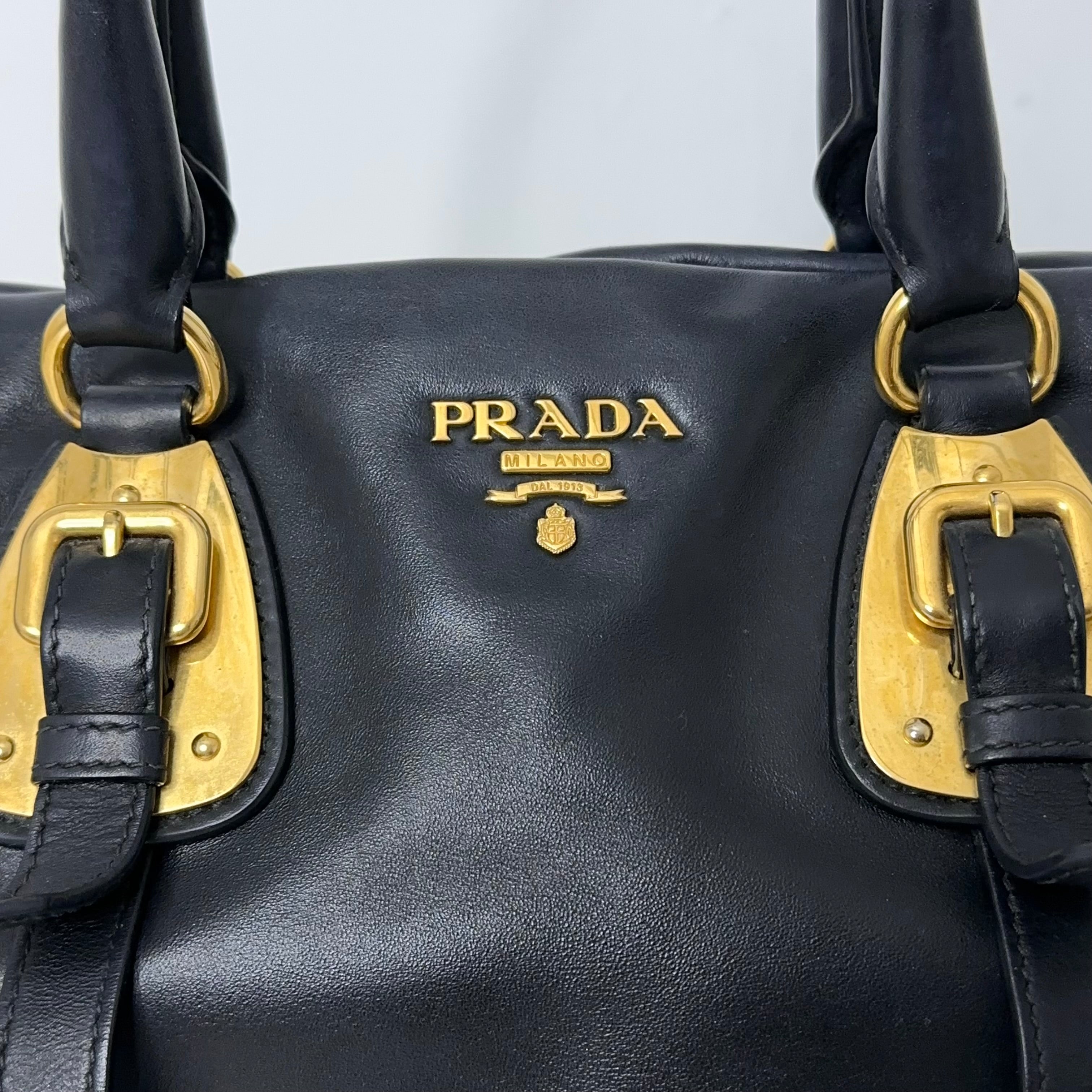Bauletto Navy Handbag
