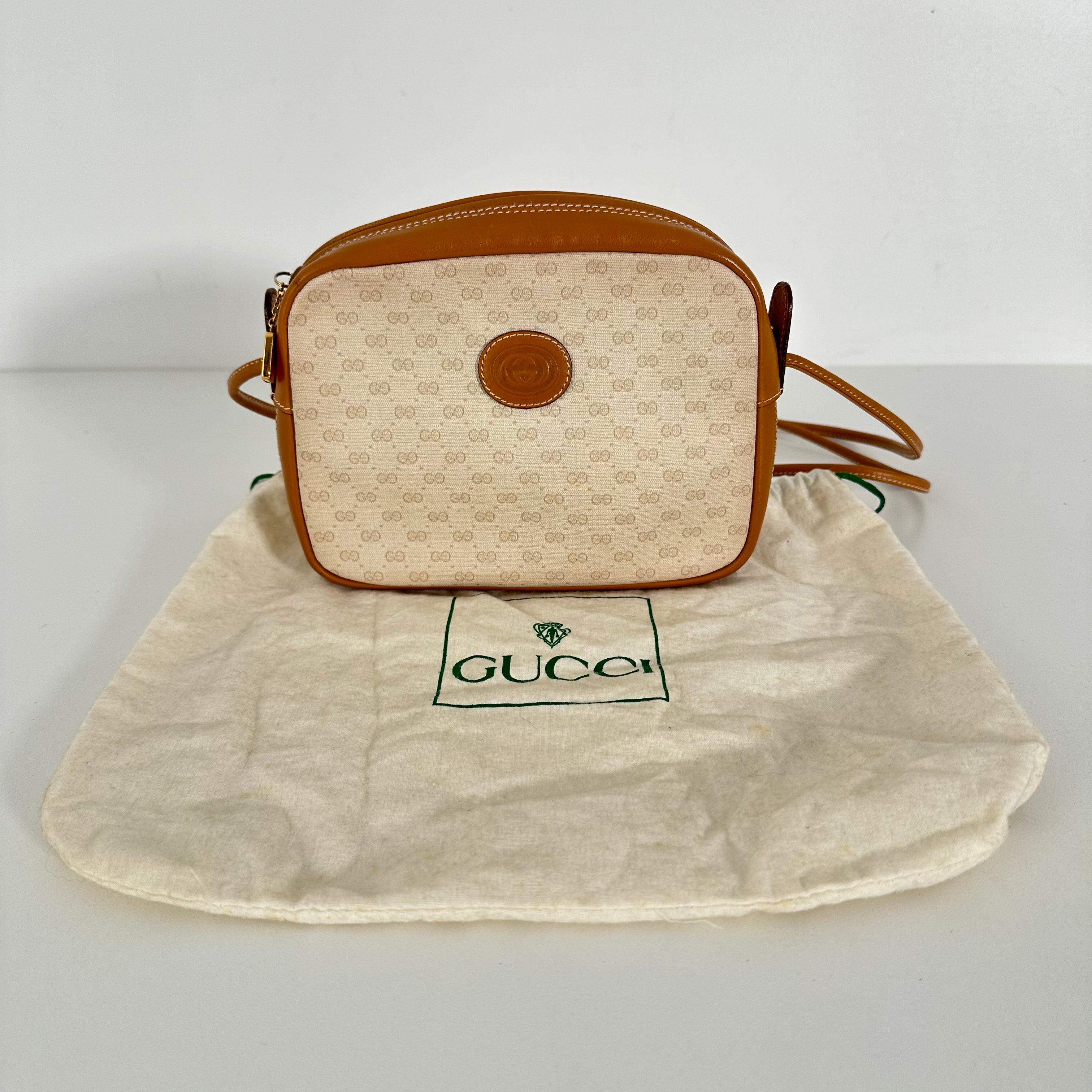 White Micro GG Crossbody