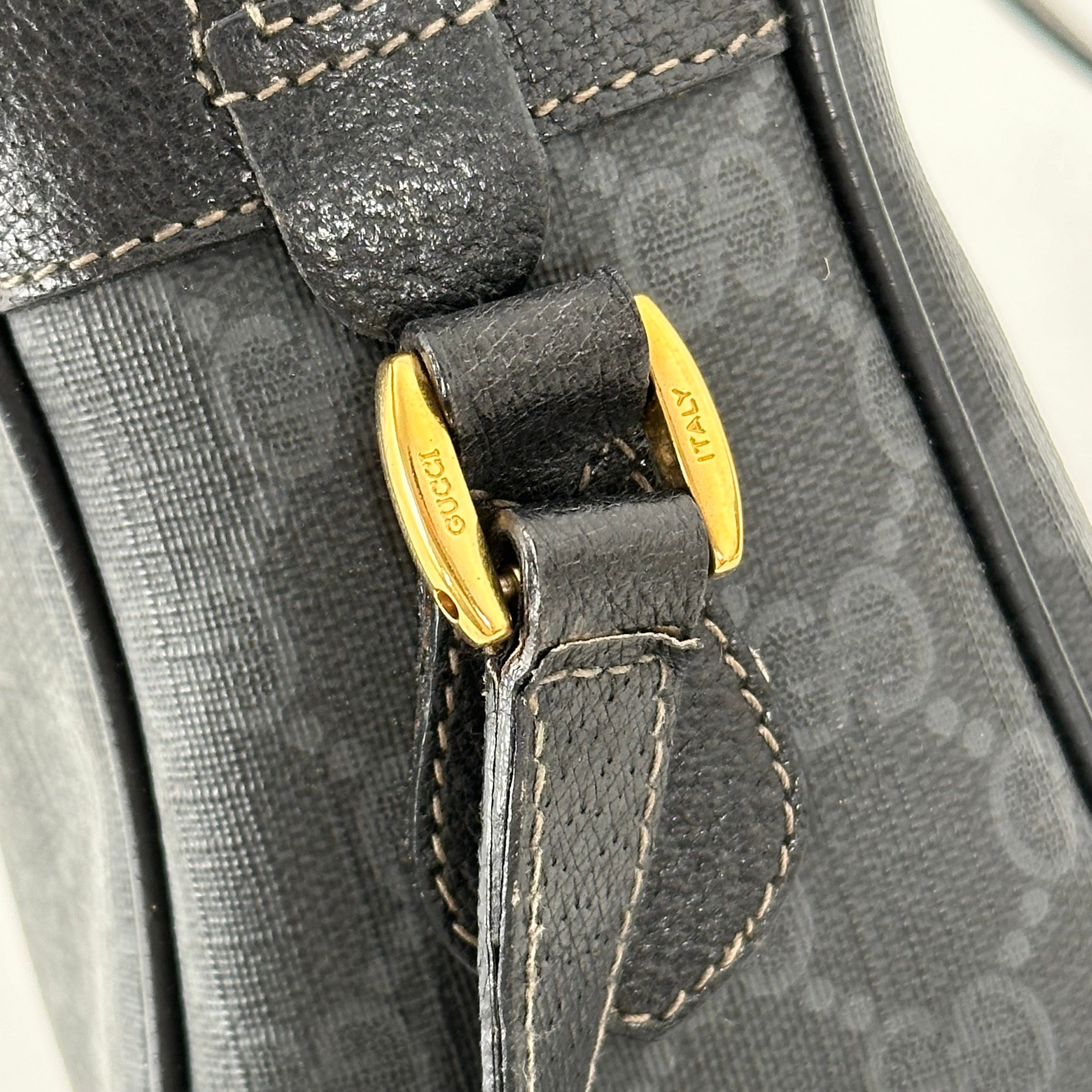 Black GG Supreme Crossbody