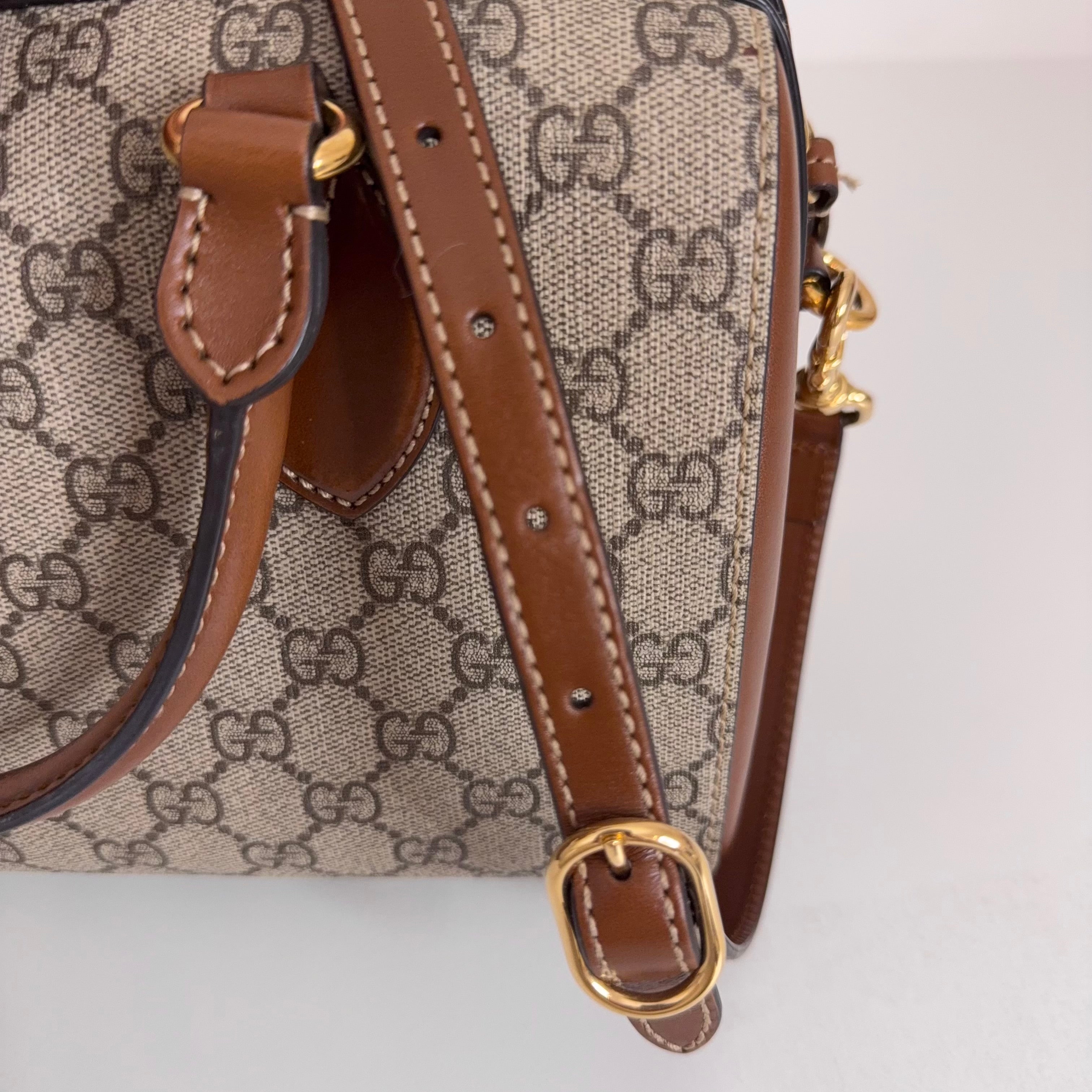 GG Supreme Boston Bag