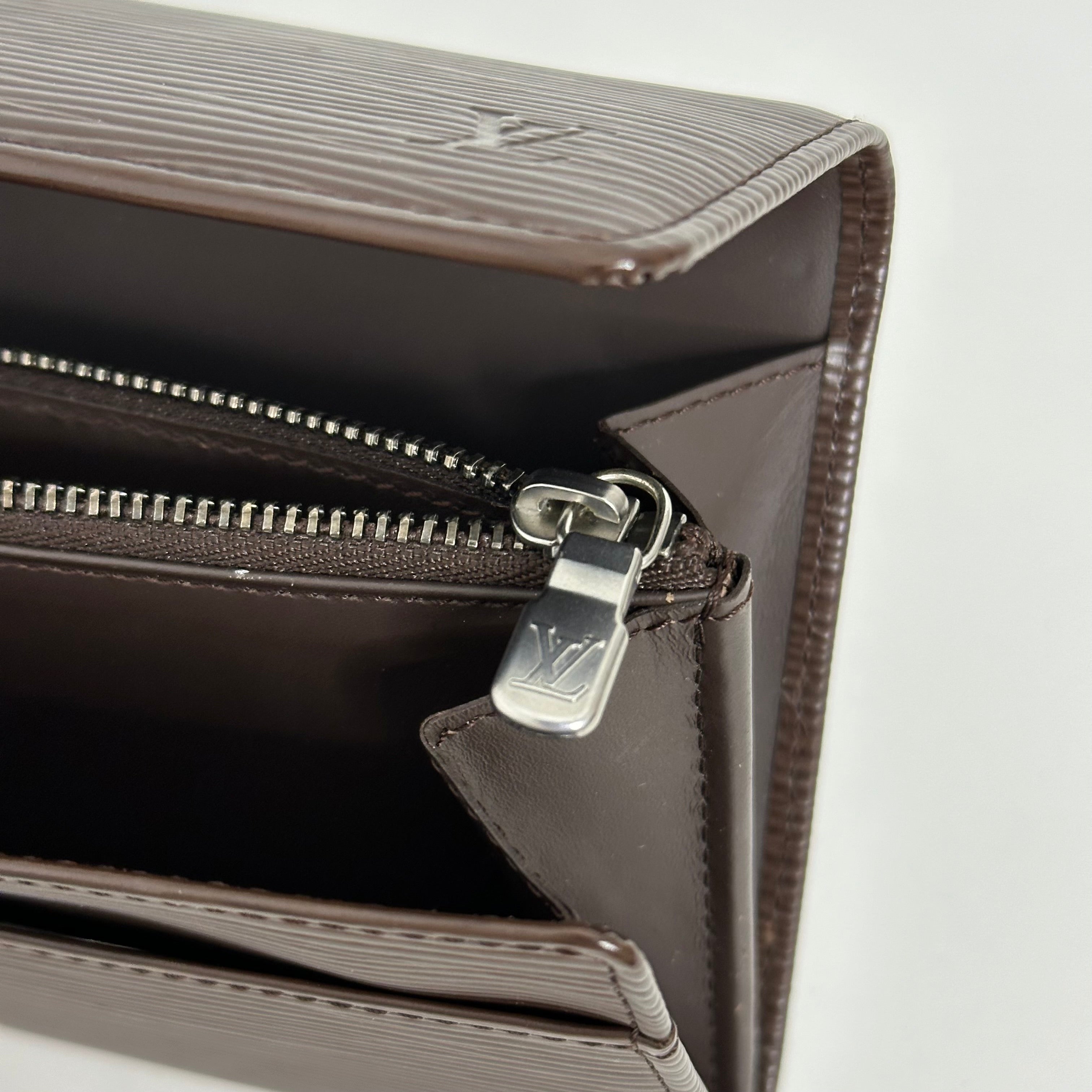 Brown Epi Long Wallet