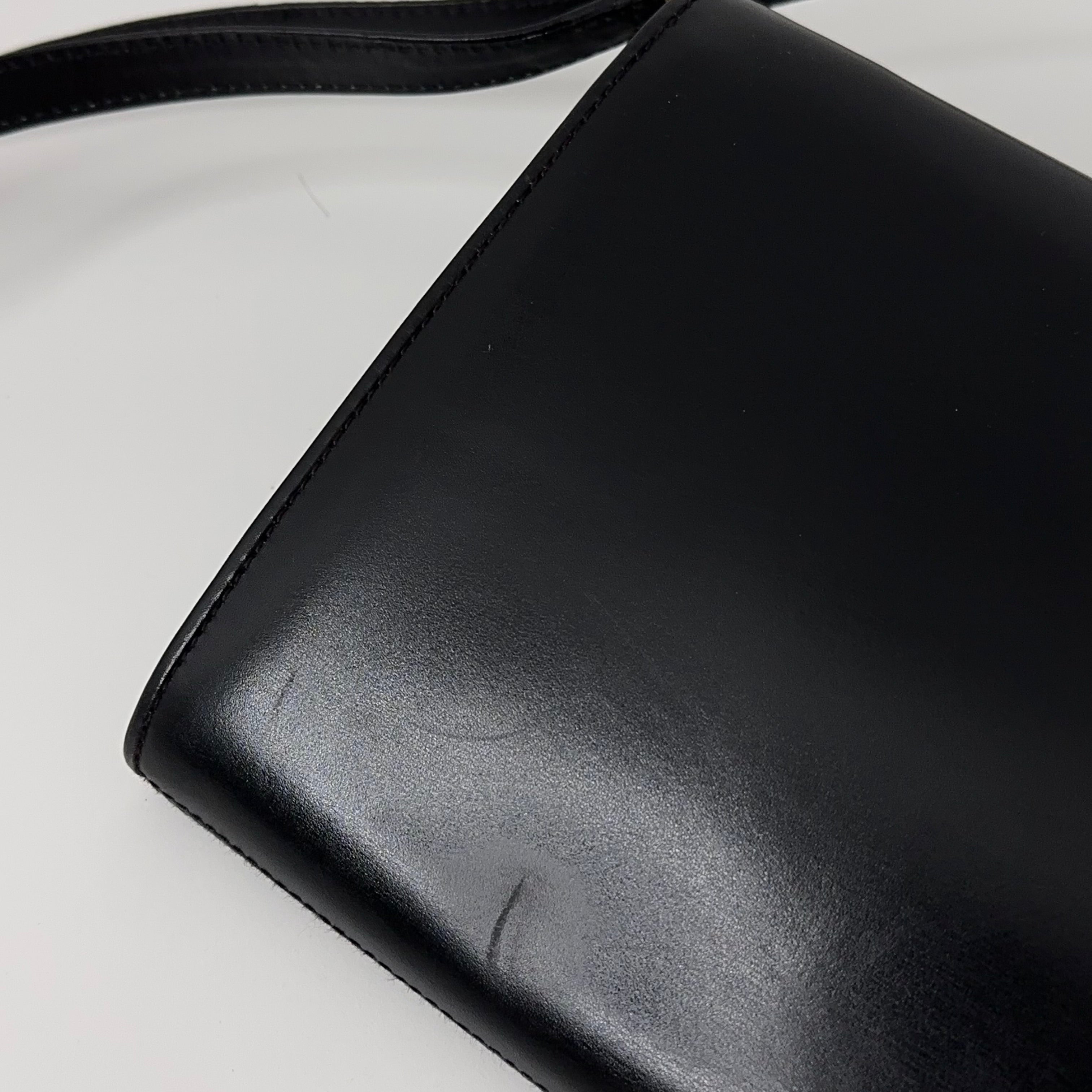 Vintage Black GG Clutch