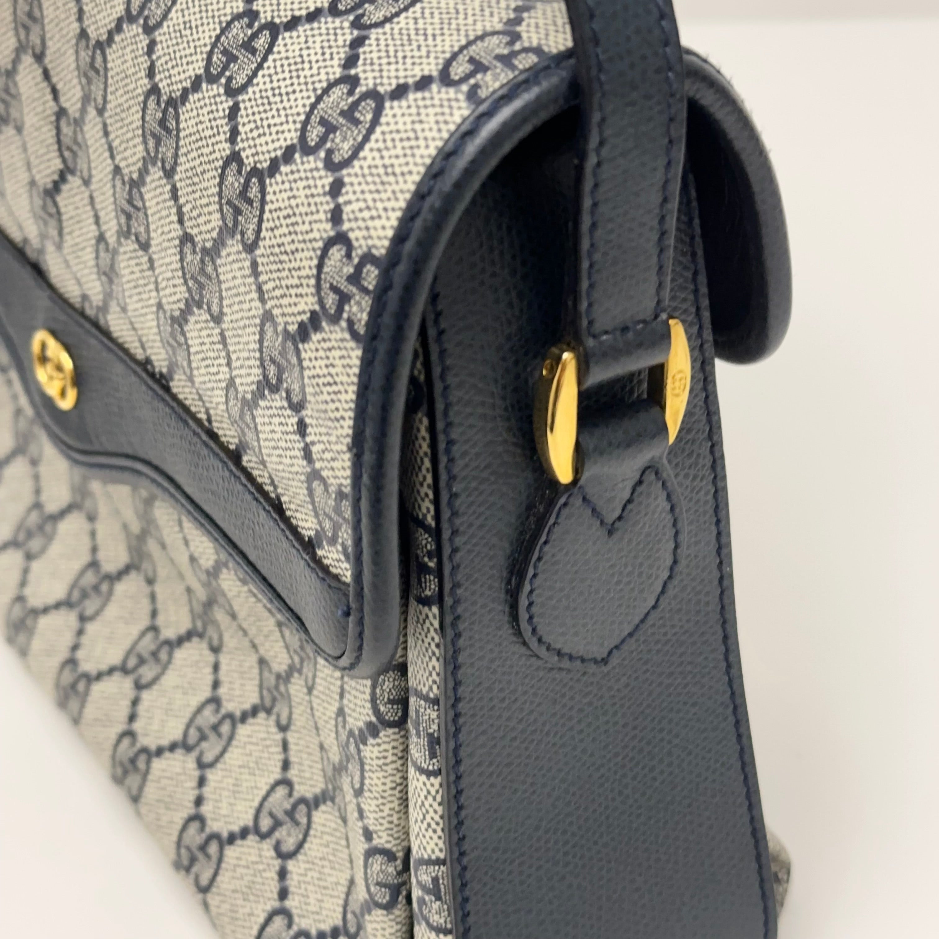Navy GG Supreme Crossbody