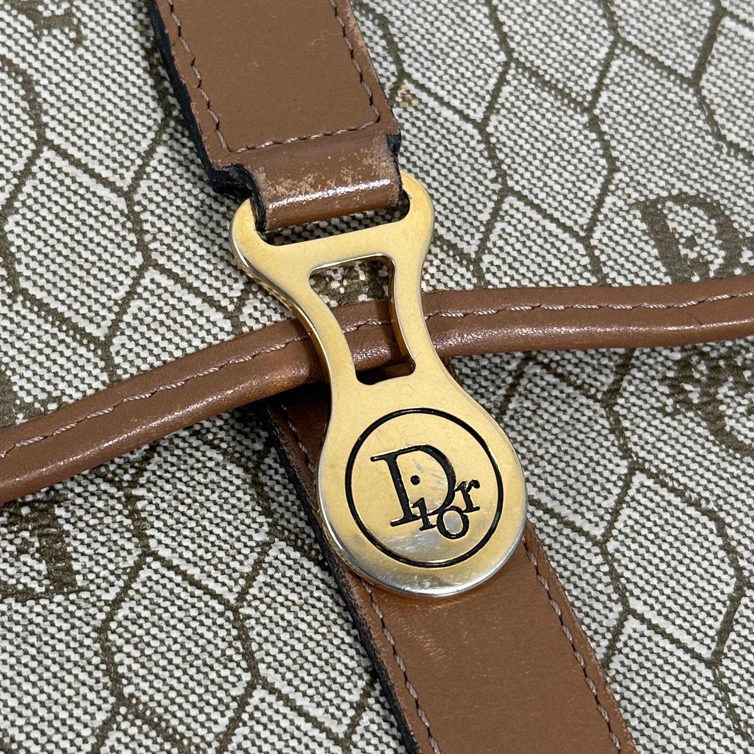 Beige Honeycomb Crossbody