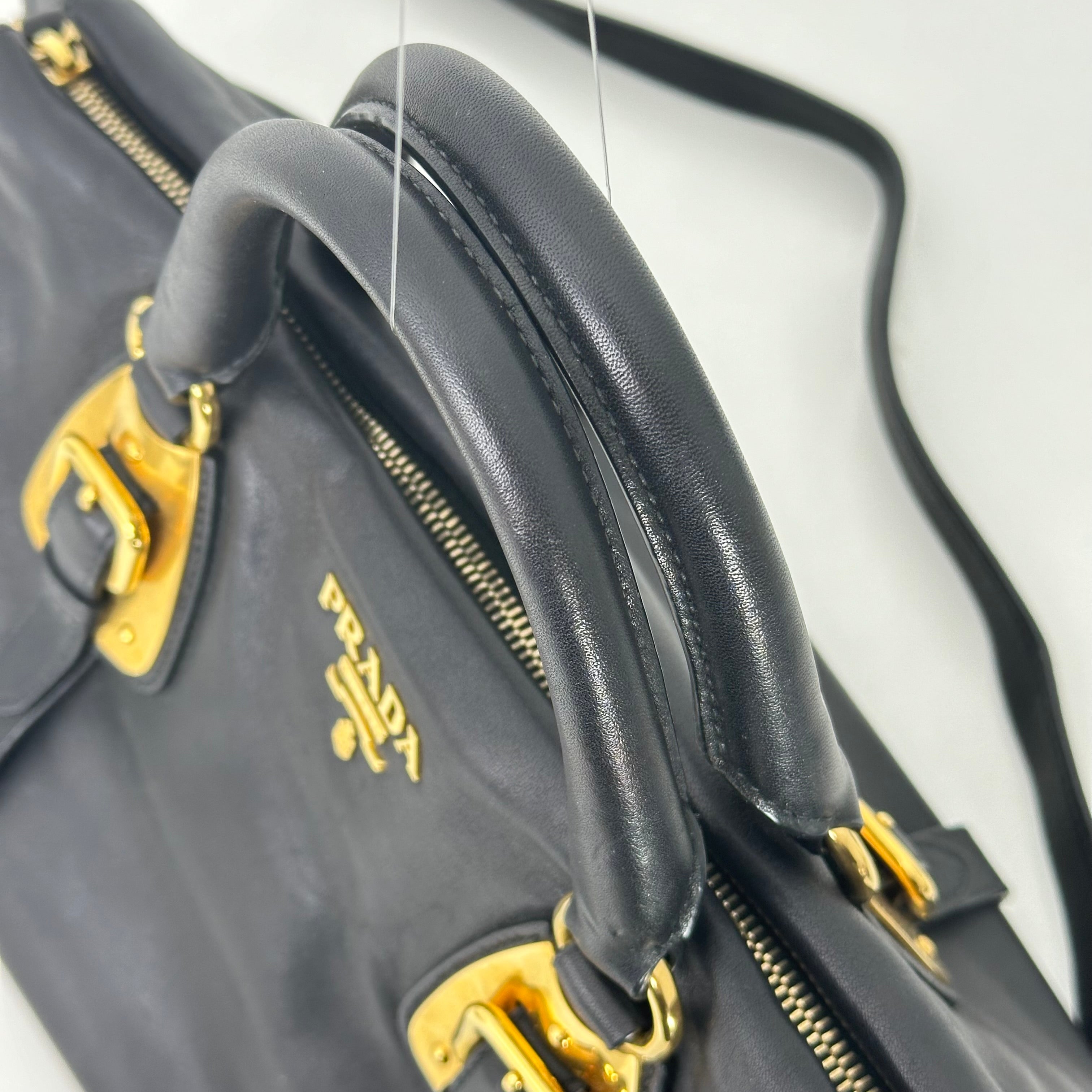 Bauletto Nero Calfskin Leather