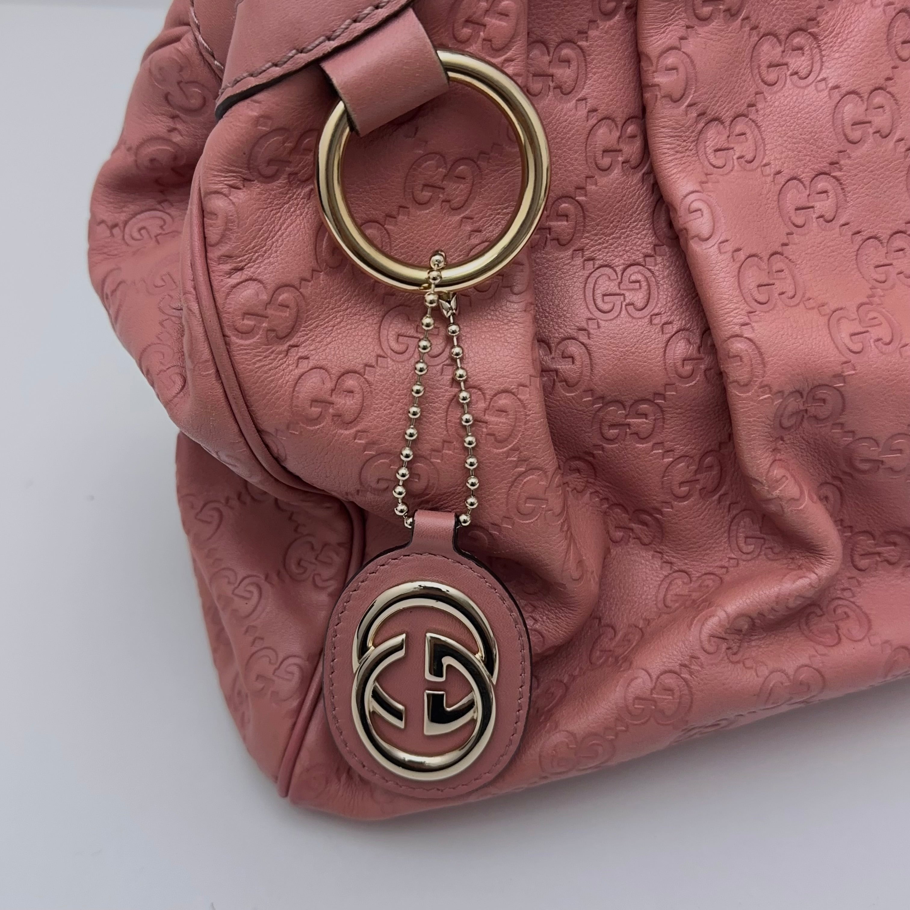 Pink Guccissima Handbag