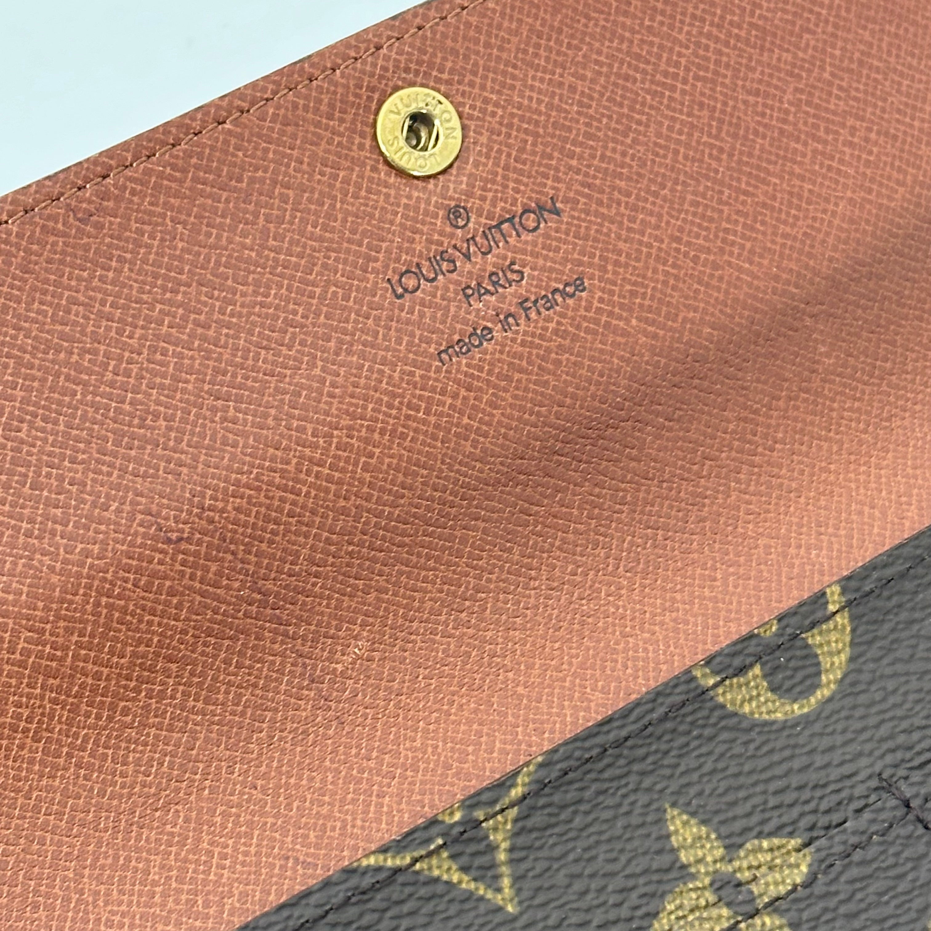 Monogram Money Wallet w/ Gold Chain