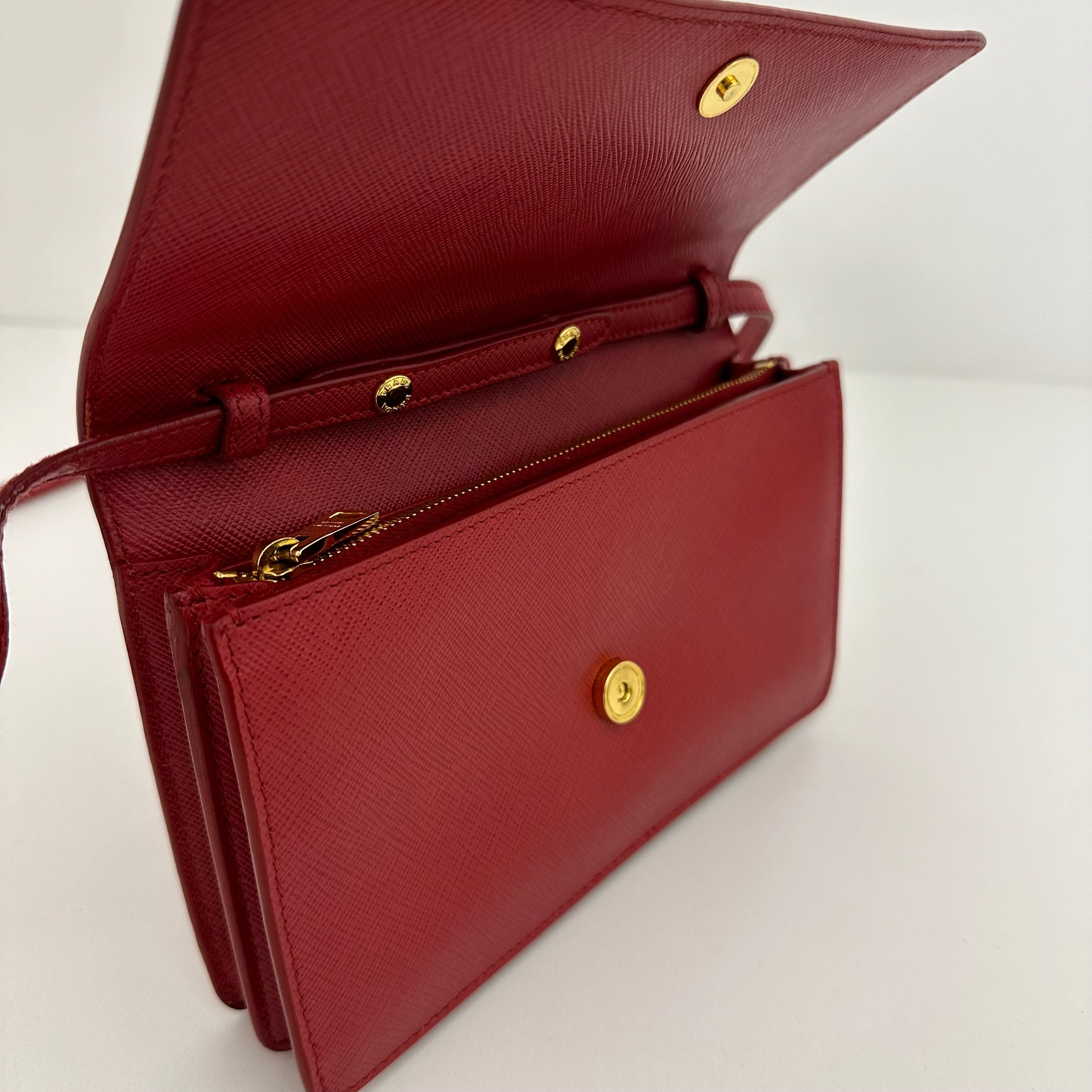 Red Saffiano WOC